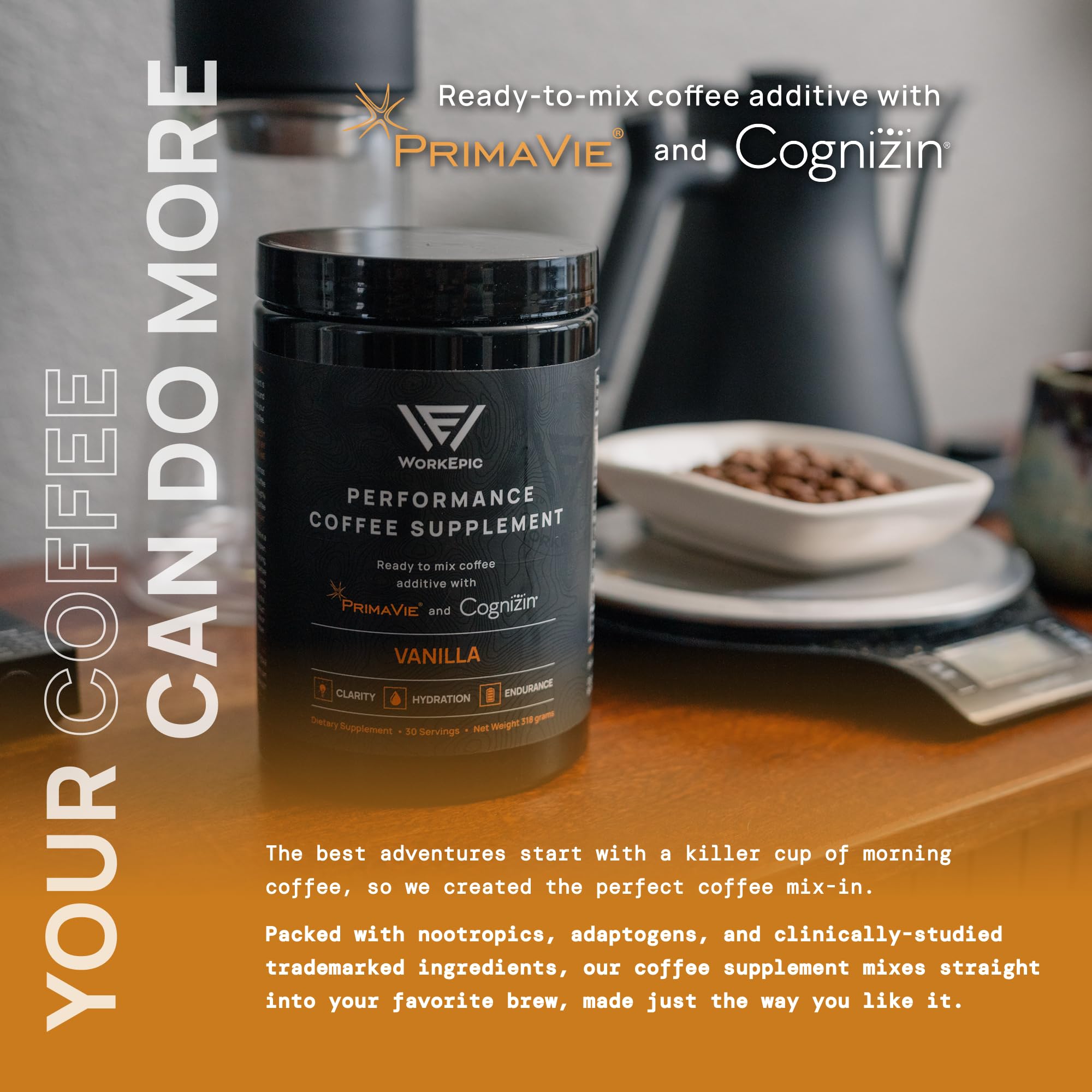 WorkEpic Performance Coffee Supplement WorkEpic buy supplements canada