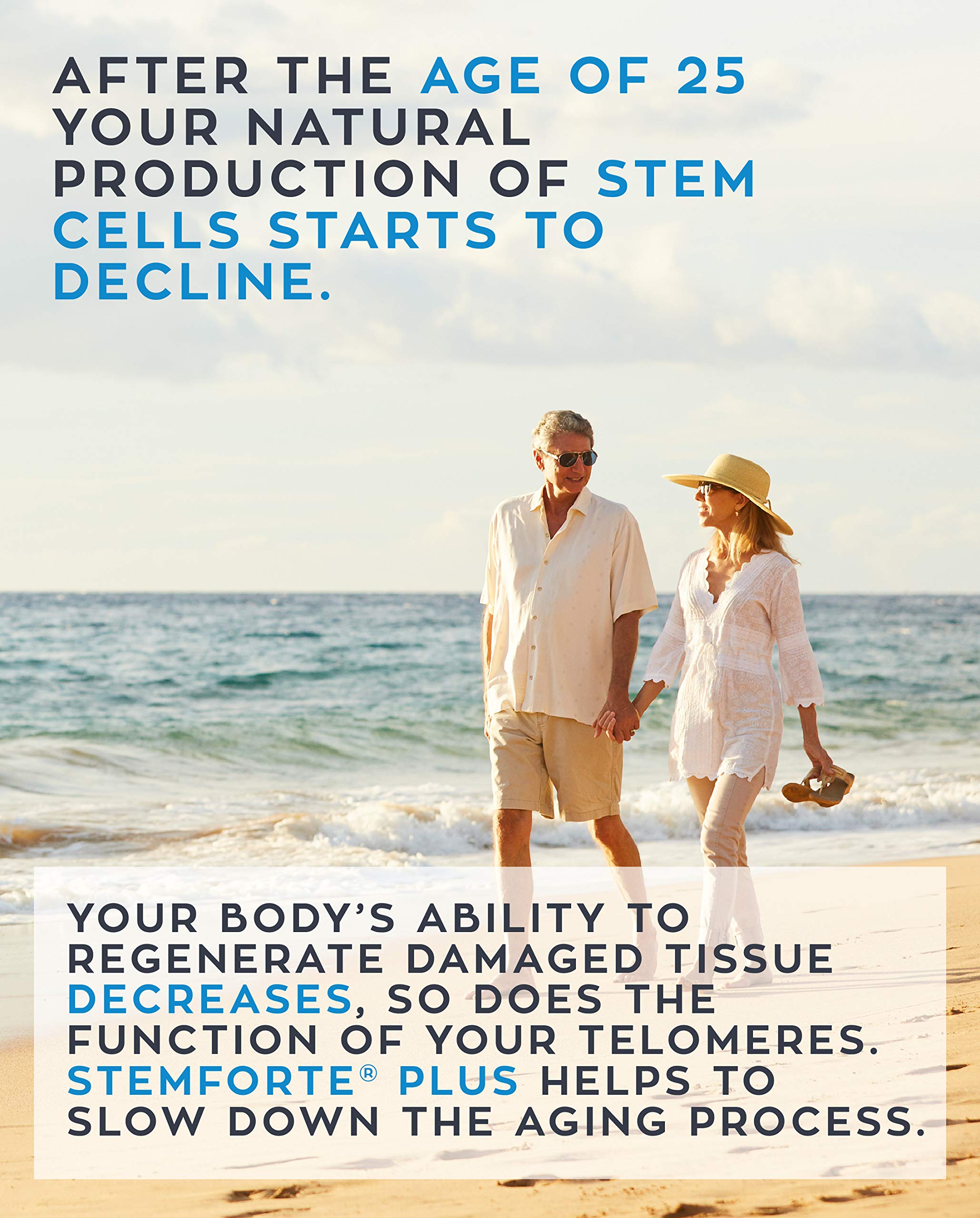 NuVi Global Stemforte Plus Stem Cell and Telomere Supplements – Cell Regeneration, Cell Growth & Telomere Support for Healthy Aging & Cellular Health – 90 Capsules for Men & Women NuVi Global buy supplements canada