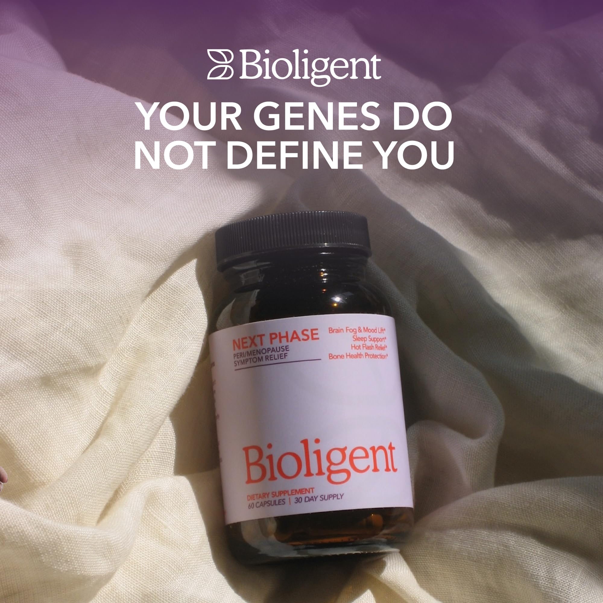 Bioligent Menopause Support Supplement for Women, Hot Flash, Sleep, Mood & Focus Support, Hormone-Free with Maca, Ginseng, Chamomile & Saffron, Non-GMO, 60 Capsules, 30 Day Supply BIOLIGENT buy supplements canada