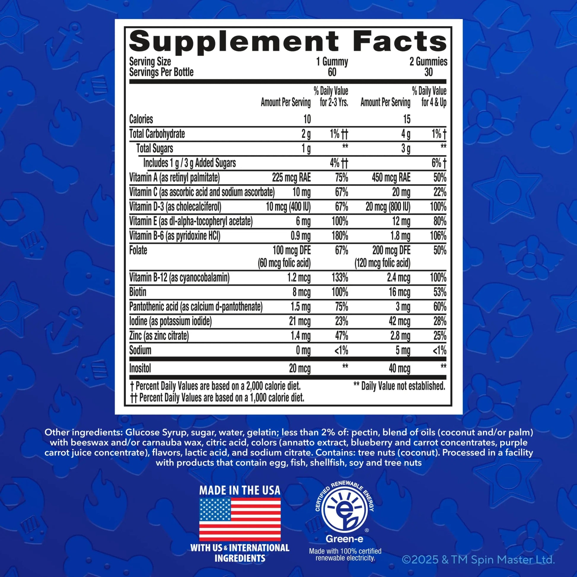 L’il Critters Paw Patrol Gummy Vites Daily Gummy Multivitamin for Kids, Vitamin C, D3 for Immune Support Cherry, Orange Lil Critters buy supplements canada