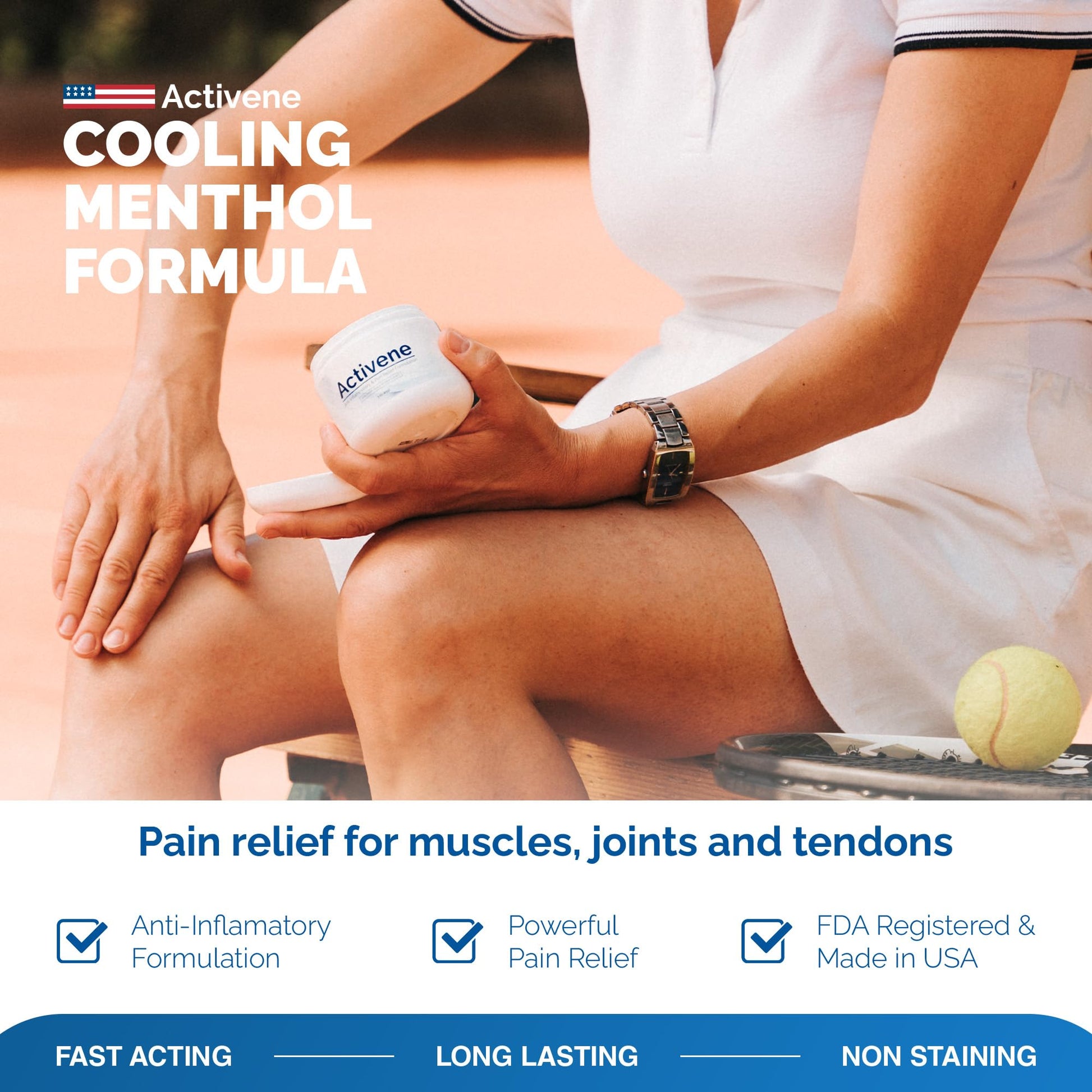 Activene Pain Relief Cream - Anti Inflammatory formulation with Powerful Arnica, Menthol & MSM for Joints, Tendons & Muscles. Chosen by Sufferers of Arthritis, Knee, Shoulder, Neck, Back & Other Pains Activene buy supplements canada