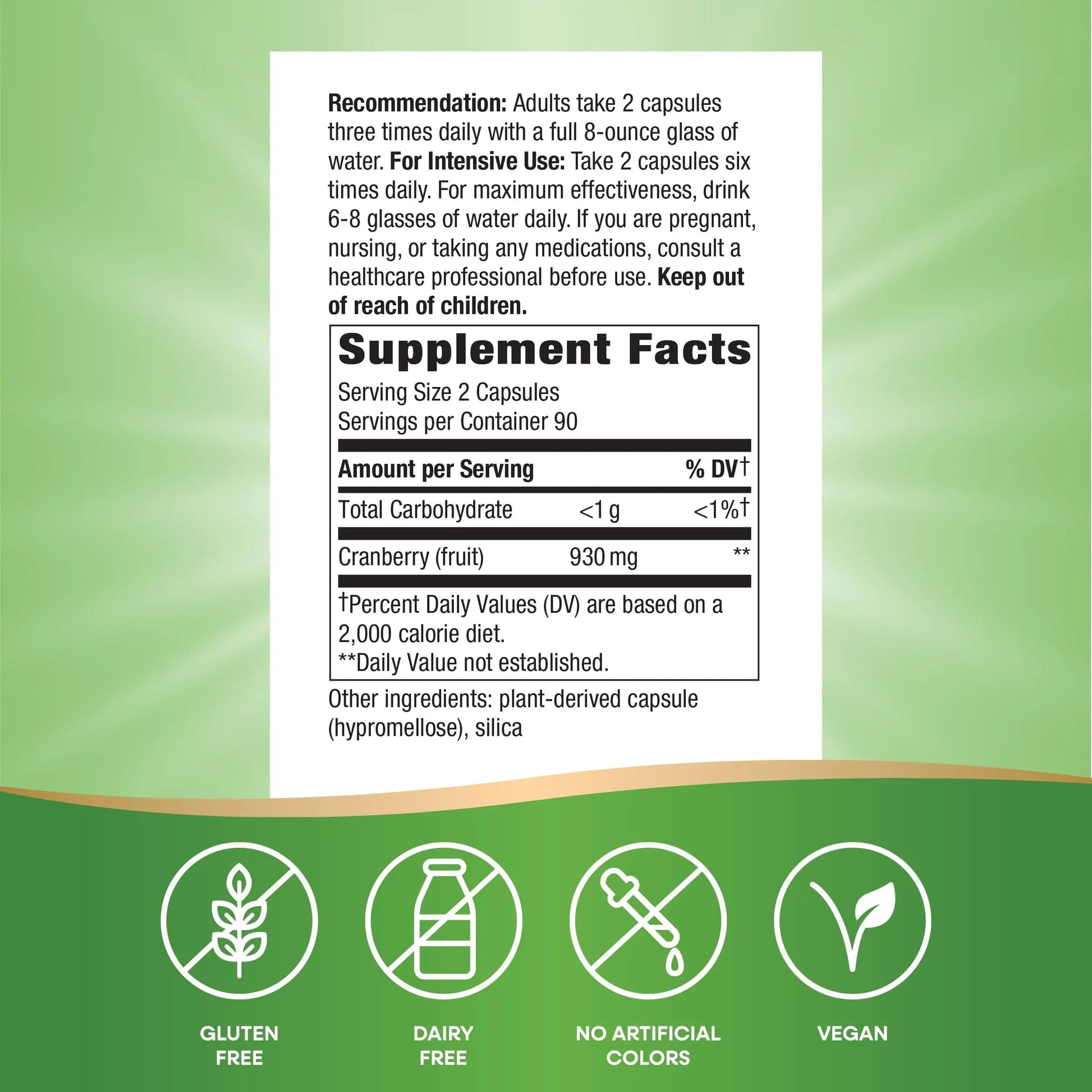 Nature's Way Cranberry Fruit, Cranberry Supplements, Supports Urinary Tract Health*, 930 mg per 2-Capsule Serving, 180 Capsules (Packaging May Vary) Nature's Way buy supplements canada