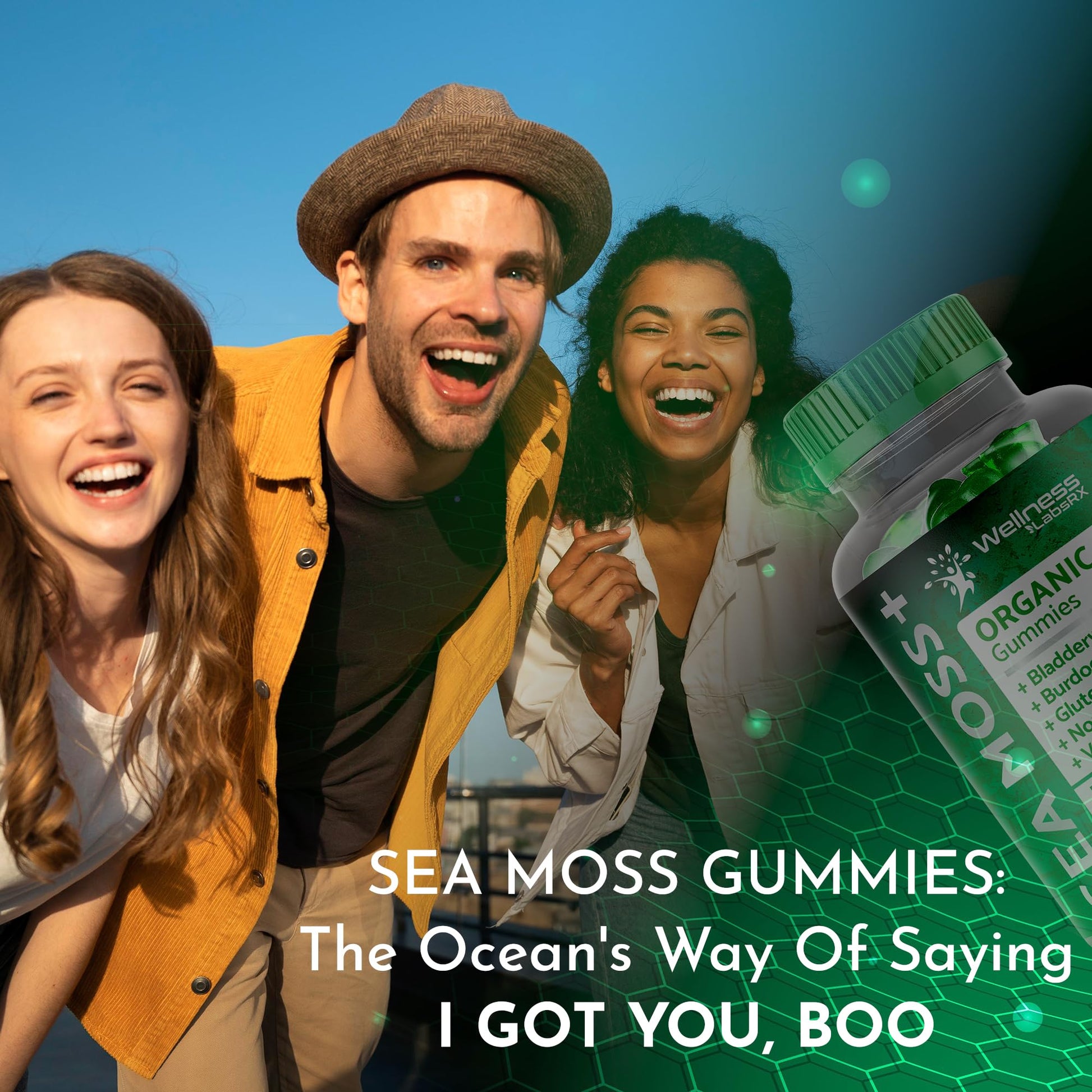 WELLNESS LABSRX Sea Moss Gummies, 3200mg Organic Seamoss, Irish Sea Moss WELLNESS LABSRX buy supplements canada