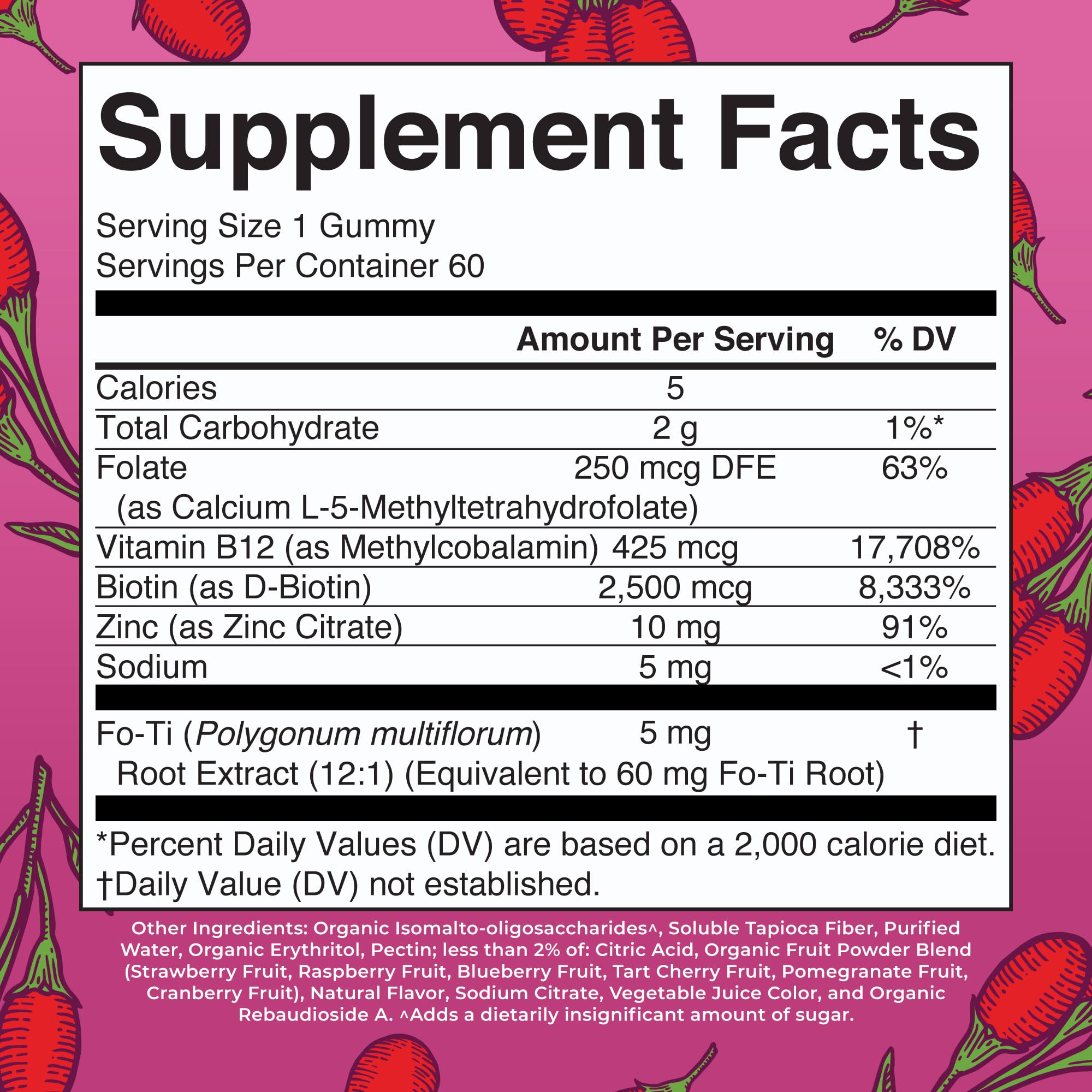 MaryRuth Organics Biotin Gummies | Sugar Free | Vegan | Non-GMO | 2,500 mcg Biotin Supplement | Hair Skin and Nails Vitamins | Hair Growth Vitamins | Hair Growth Supplement | 60 Count MARYRUTH'S buy supplements canada