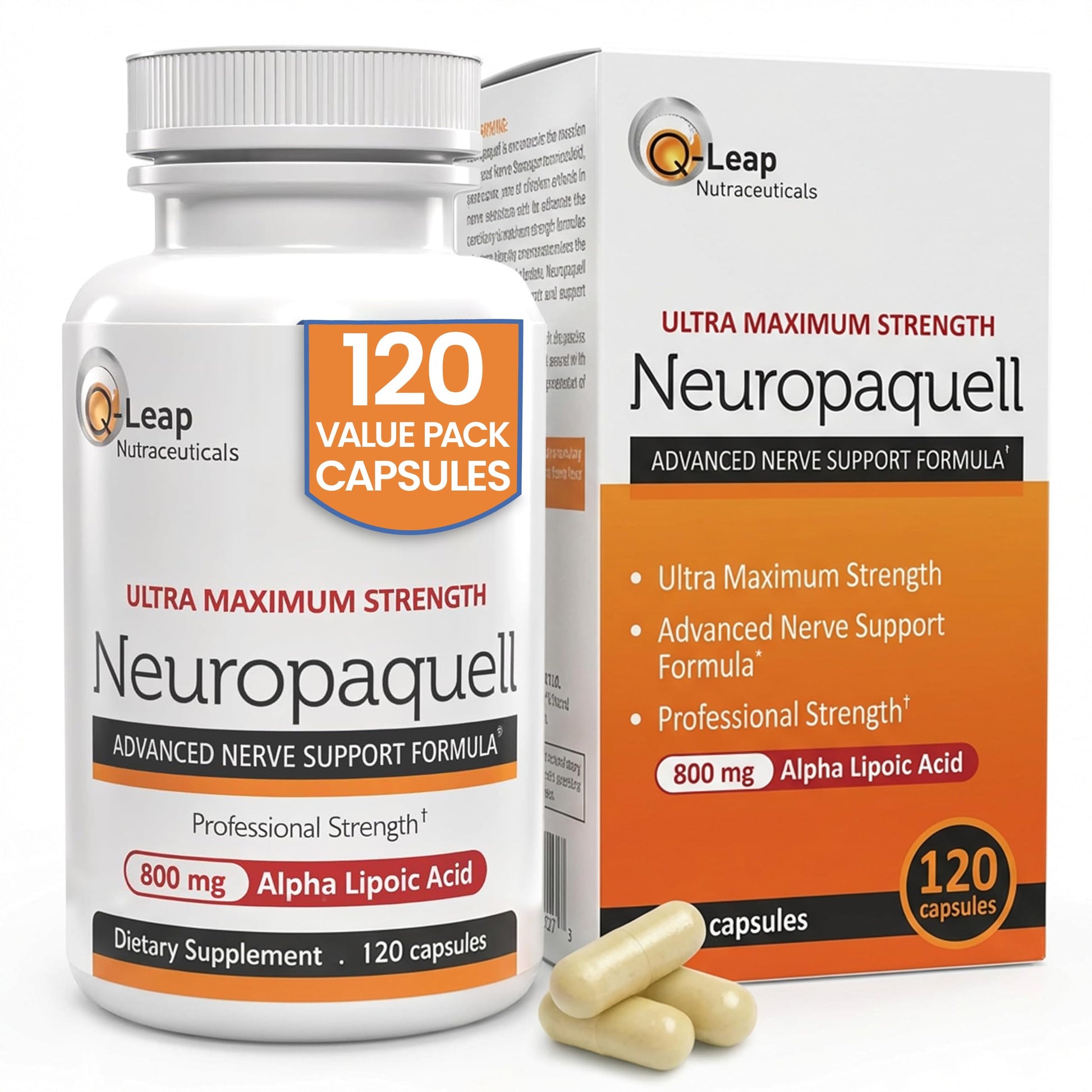 Platinum Health Alpha Lipoic Acid for Neuropathy Nerve Pain Support, Supplement, B Vitamins, L Arginine, All Natural Maximum Strength Neuropaquell for Discomfort in Feet, Hand, Toes,120 Capsules,800mg Platinum Health buy supplements canada