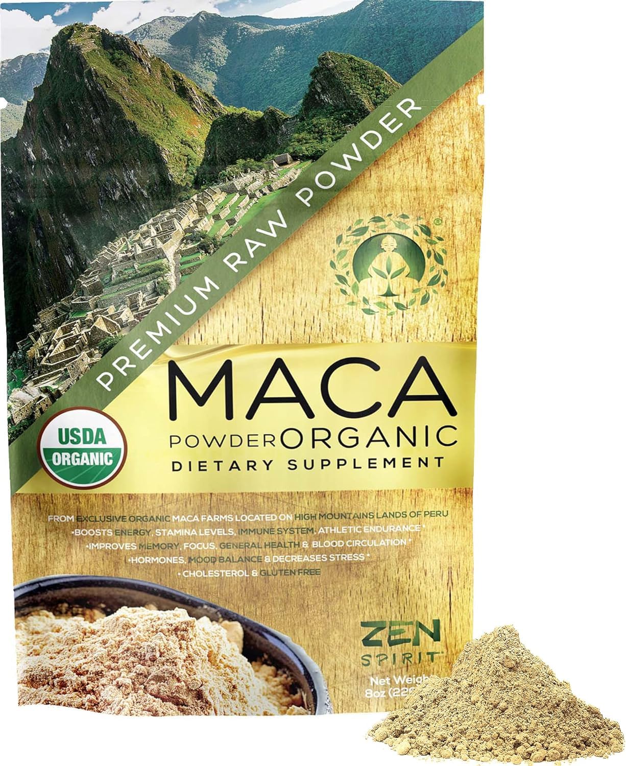Zen Spirit Maca Root Powder Organic - Peruvian Root Premium Grade Superfood (Raw) Zen Spirit buy supplements canada