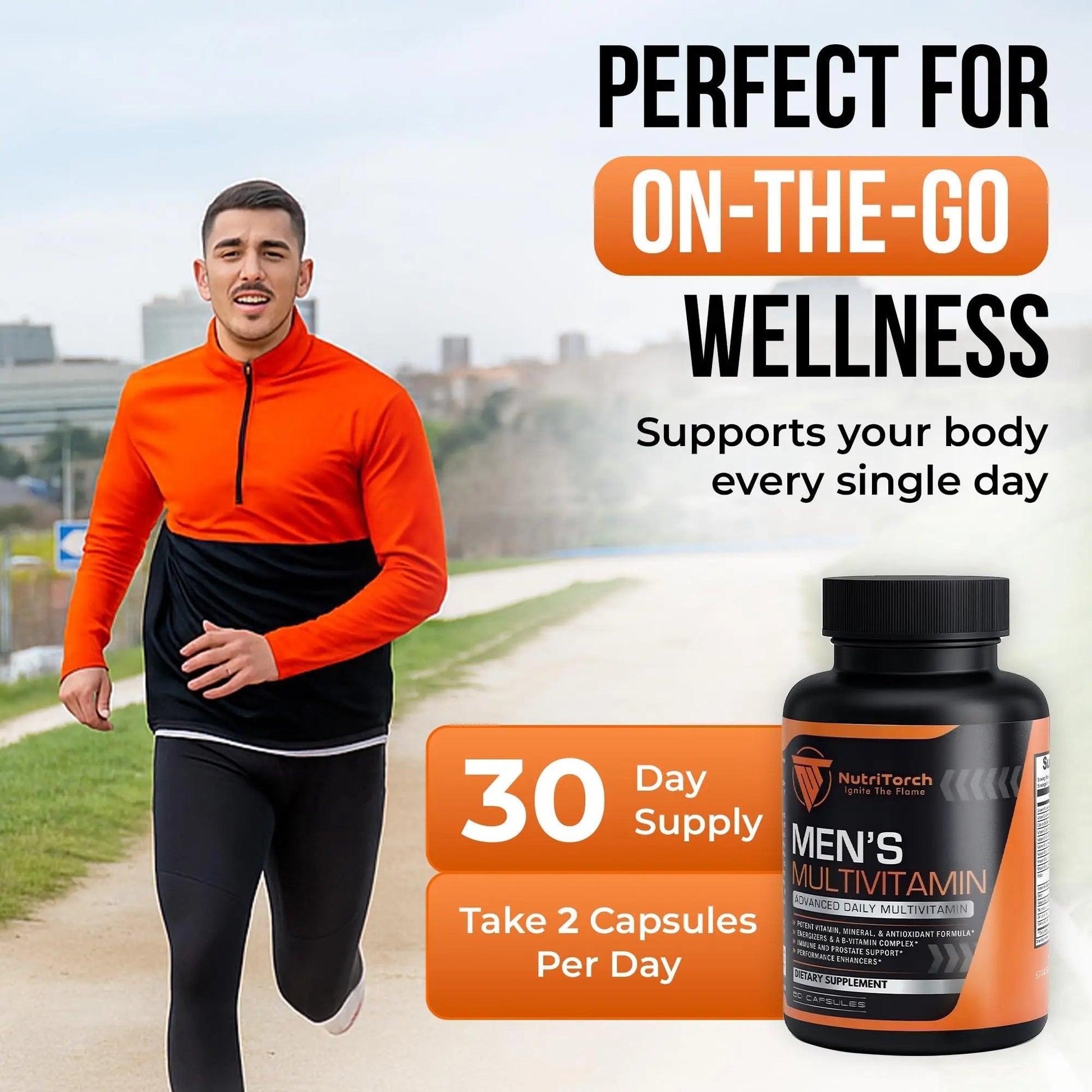 NutriTorch Multivitamin for Men – Adult Dietary Supplement with Vitamins A, C & D, Minerals & Antioxidants for Immune Support, Increased Energy NutriTorch buy supplements canada