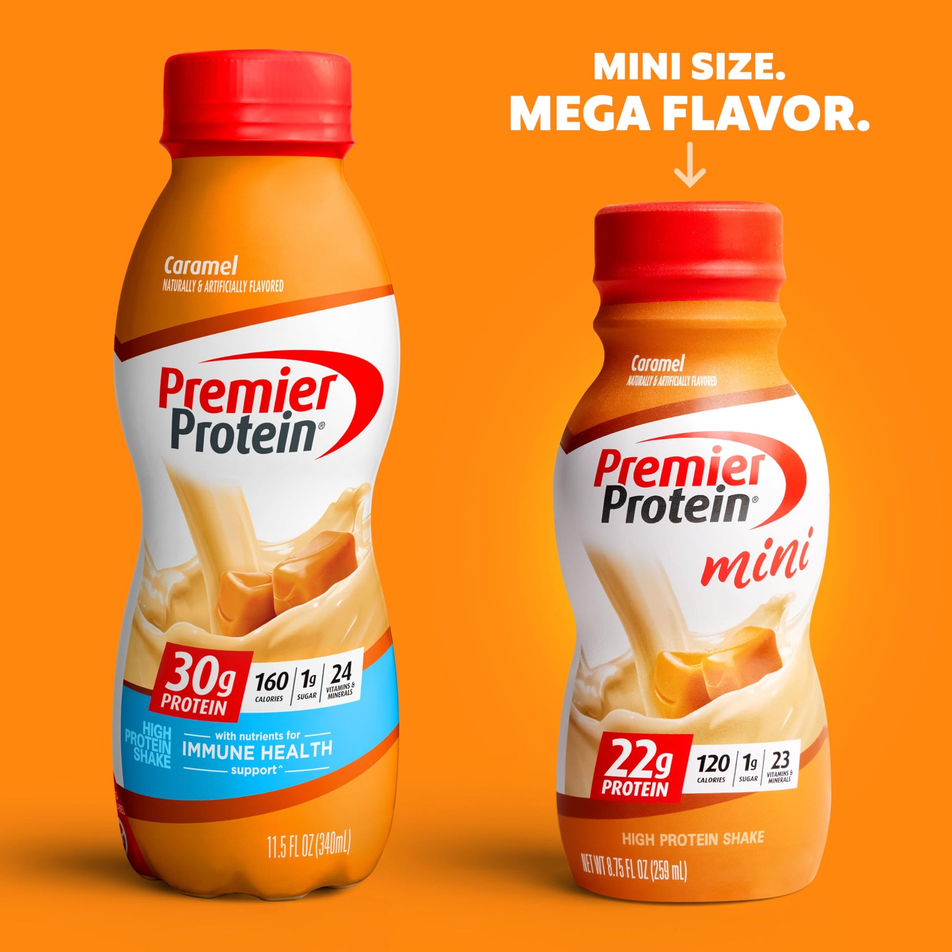 Premier Protein Shake MINIs, Caramel, 22g Protein, 120 Calories, 1g Sugar, 8.75fl oz Premier Protein buy supplements canada
