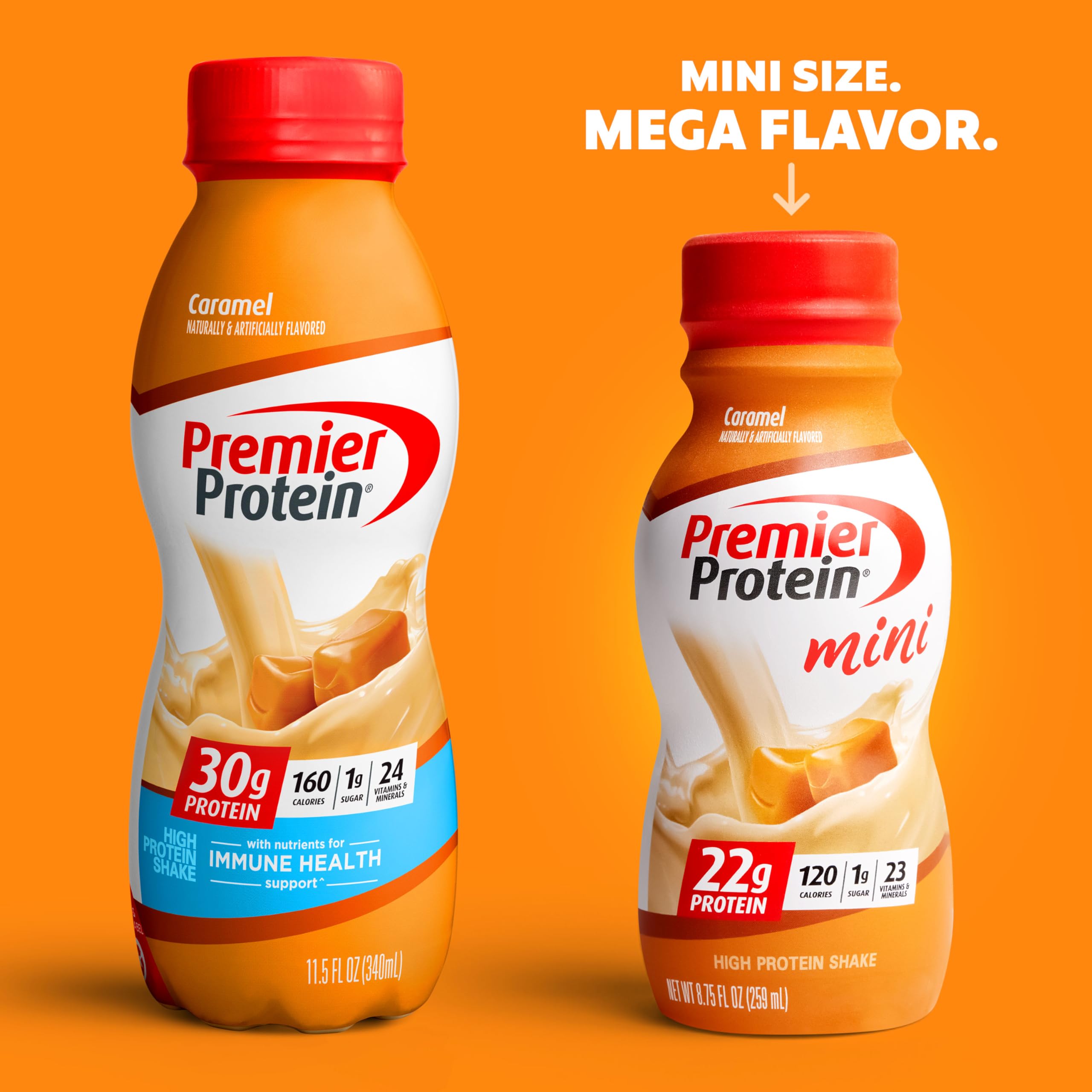 Premier Protein Shake MINIs, Caramel, 22g Protein, 120 Calories, 1g Sugar, 8.75fl oz Premier Protein buy supplements canada