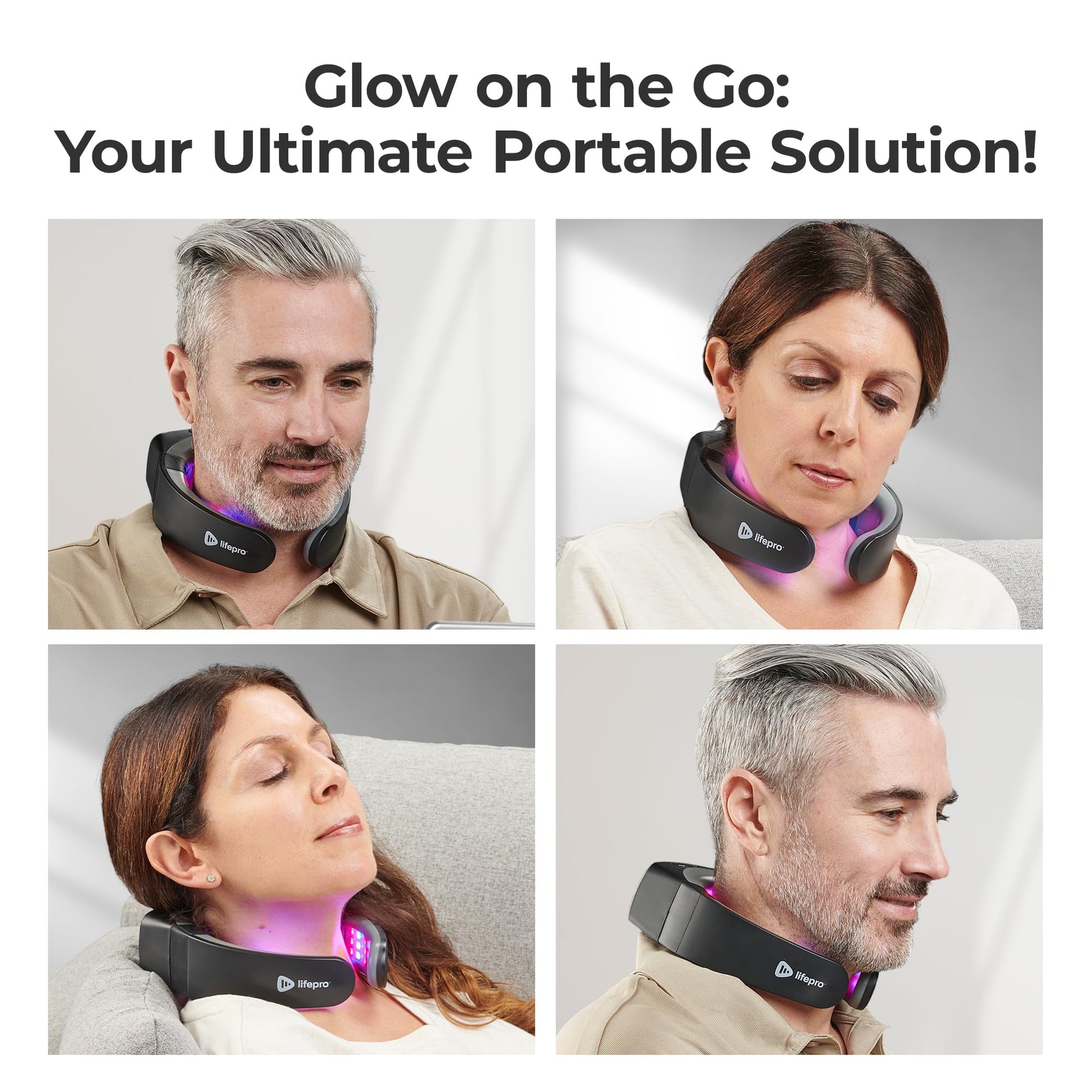 Lifepro Red Light Therapy for Neck - Compact & Rechargeable Red Light Therapy Device- On-The-Go LifePro buy supplements canada