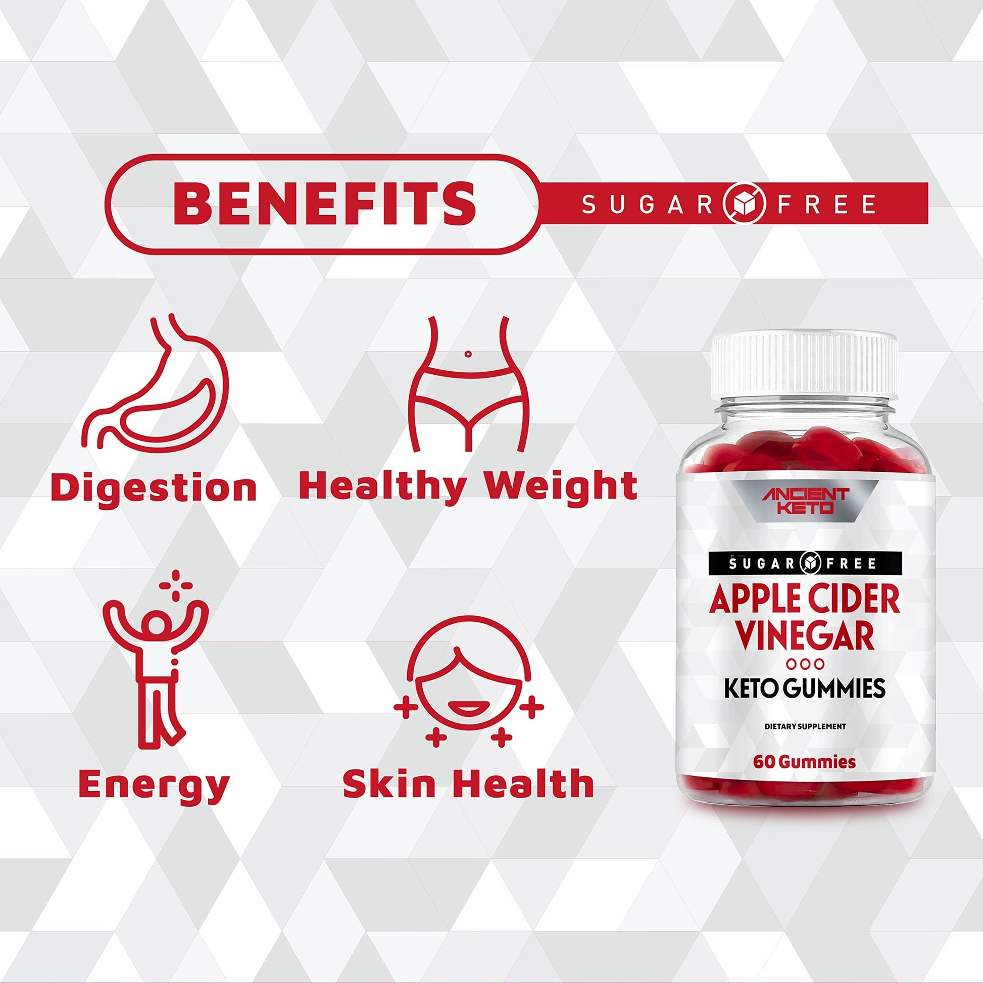 Ancient Keto Sugar Free Keto ACV Gummies, Apple Cider Vinegar Gummy Ancient Keto buy supplements canada