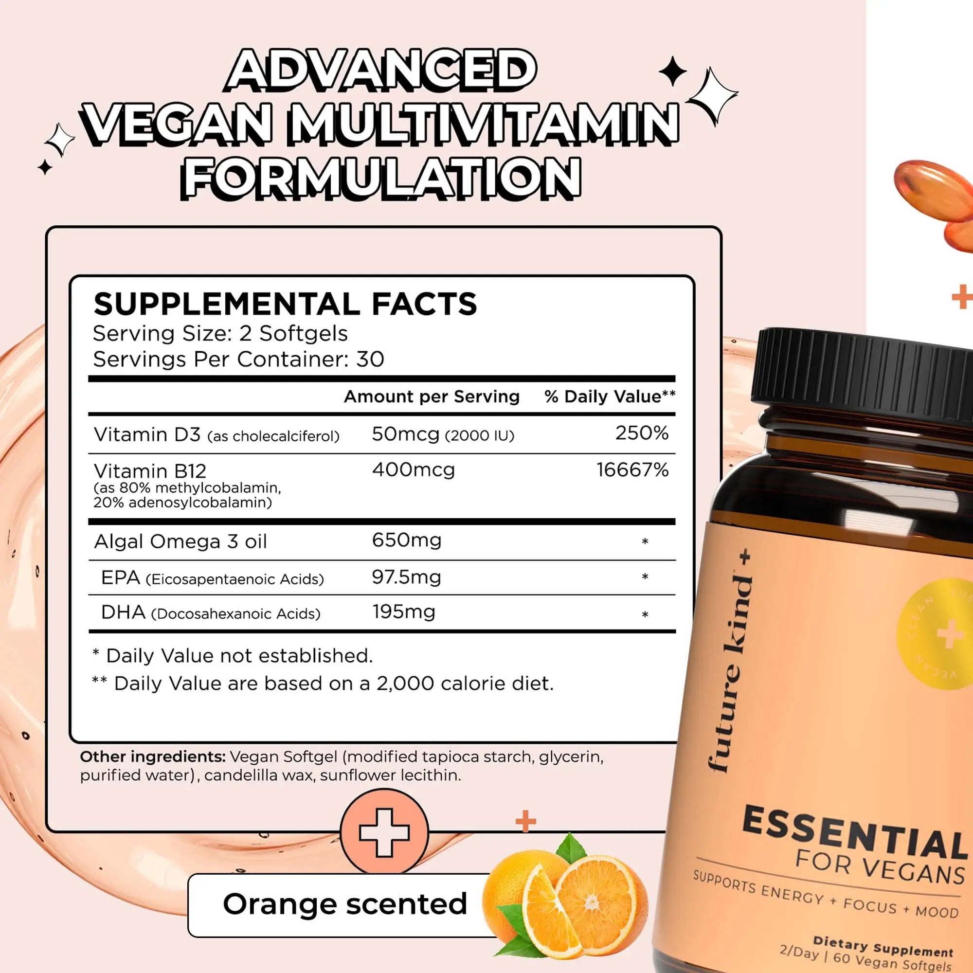 Future Kind Multivitamin Bundle - Vegan Complete Multivitamin and Vegan Essential Multivitamin - Vegan Vitamin B12, Omega 3, and Vitamin D3 - Complete Multivitamin, 42 Vitamins in 1 for Men and Women Future Kind buy supplements canada