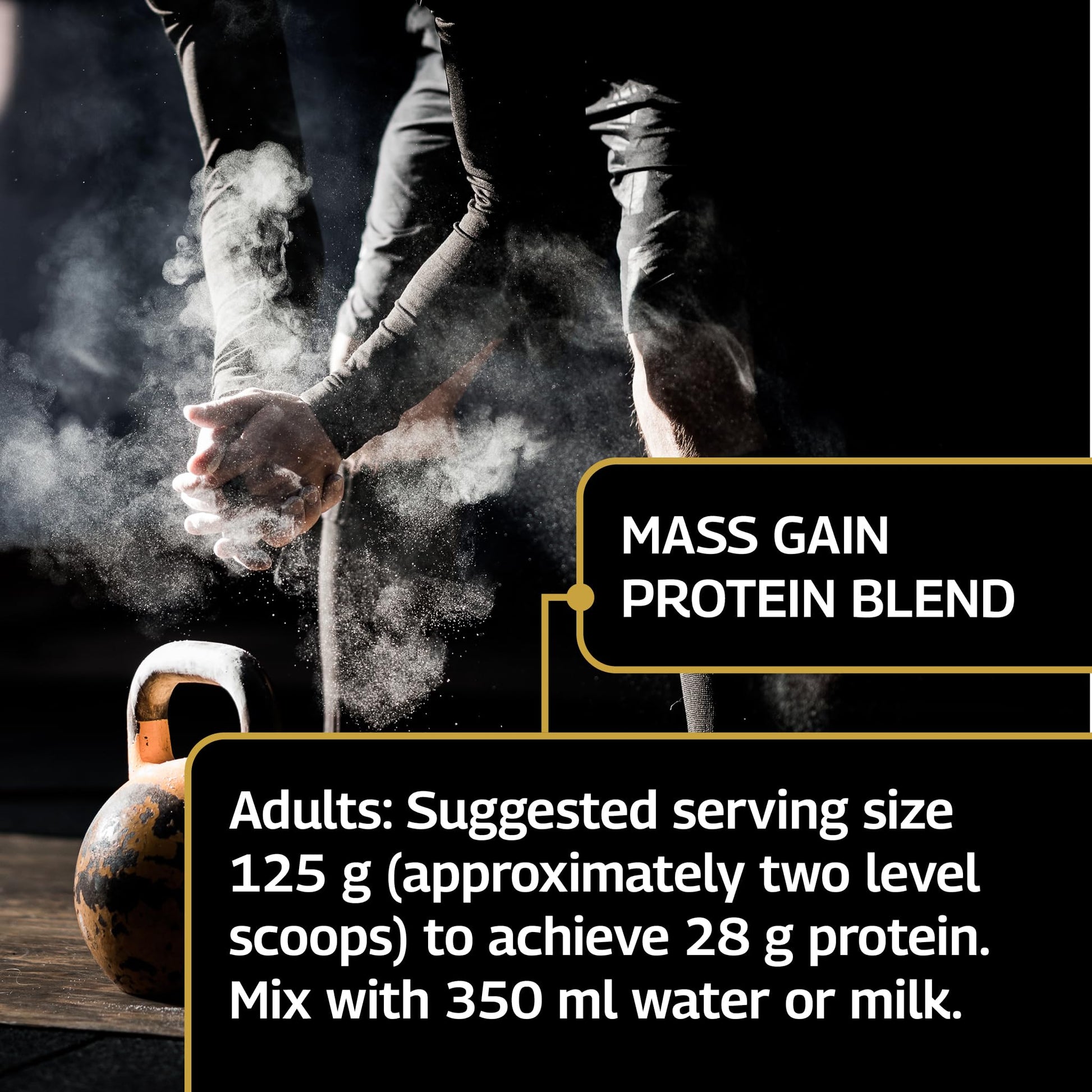 Healthspan Elite All Blacks Mass Gain Protein Blend (1500g) | Chocolate | 28g of Protein Healthspan Elite buy supplements canada