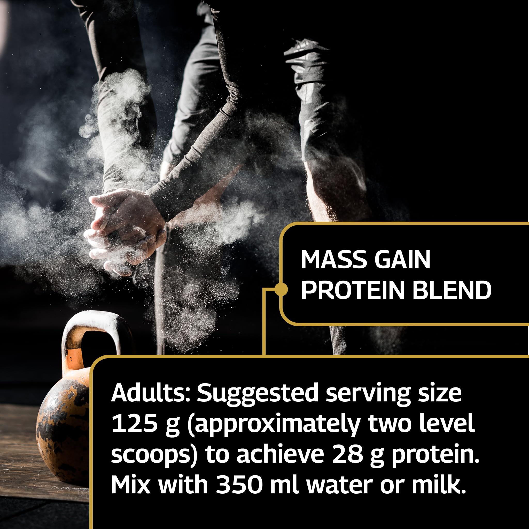 Healthspan Elite All Blacks Mass Gain Protein Blend (1500g) | Chocolate | 28g of Protein Healthspan Elite buy supplements canada
