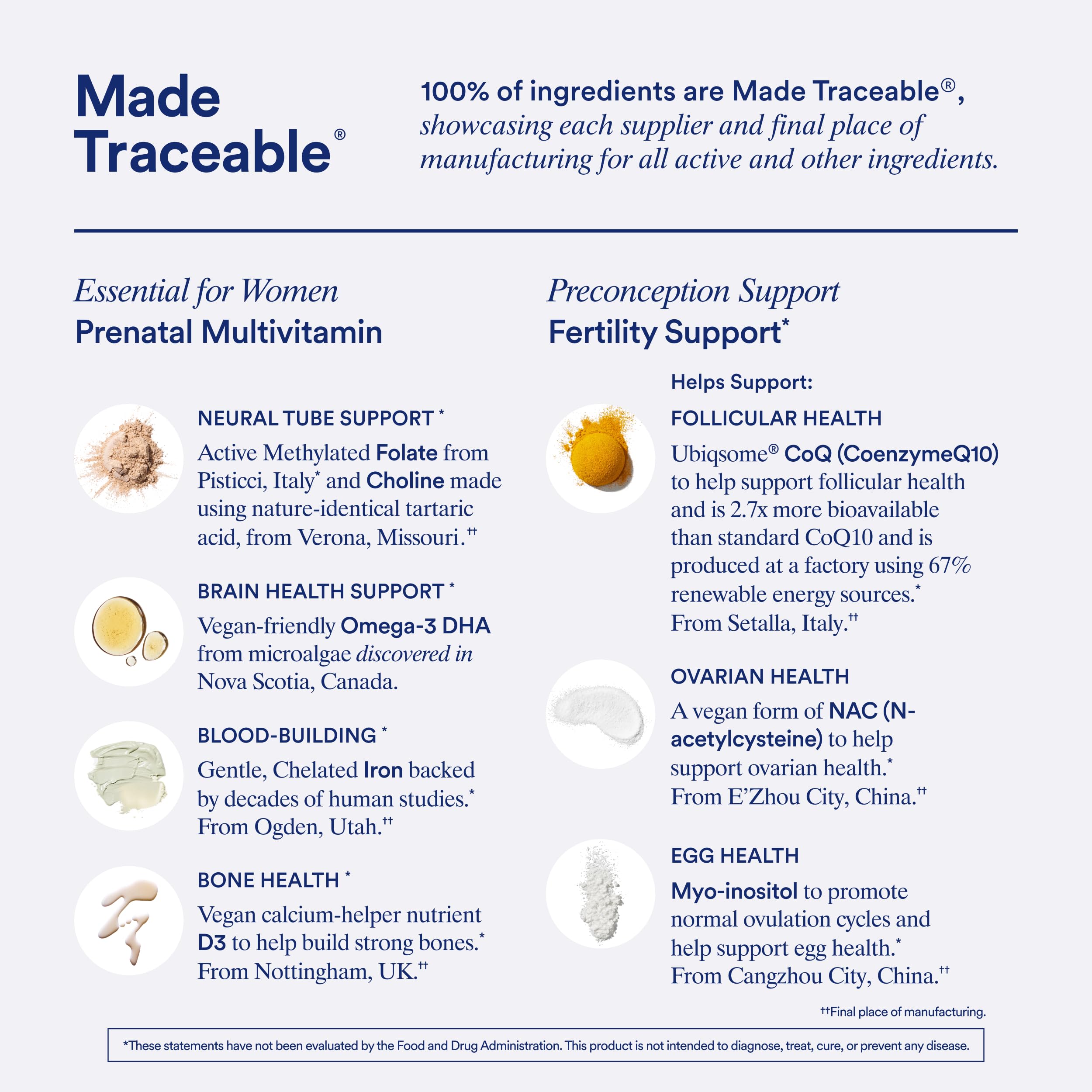 Ritual Preconception Bundle: Essential for Women Prenatal Multivitamin and Lemony Fertility Support Drink Mix Supplement with NAC, CoQ10, and Myo-Inositol. Vegan and Formulated to Support Her.* Ritual buy supplements canada