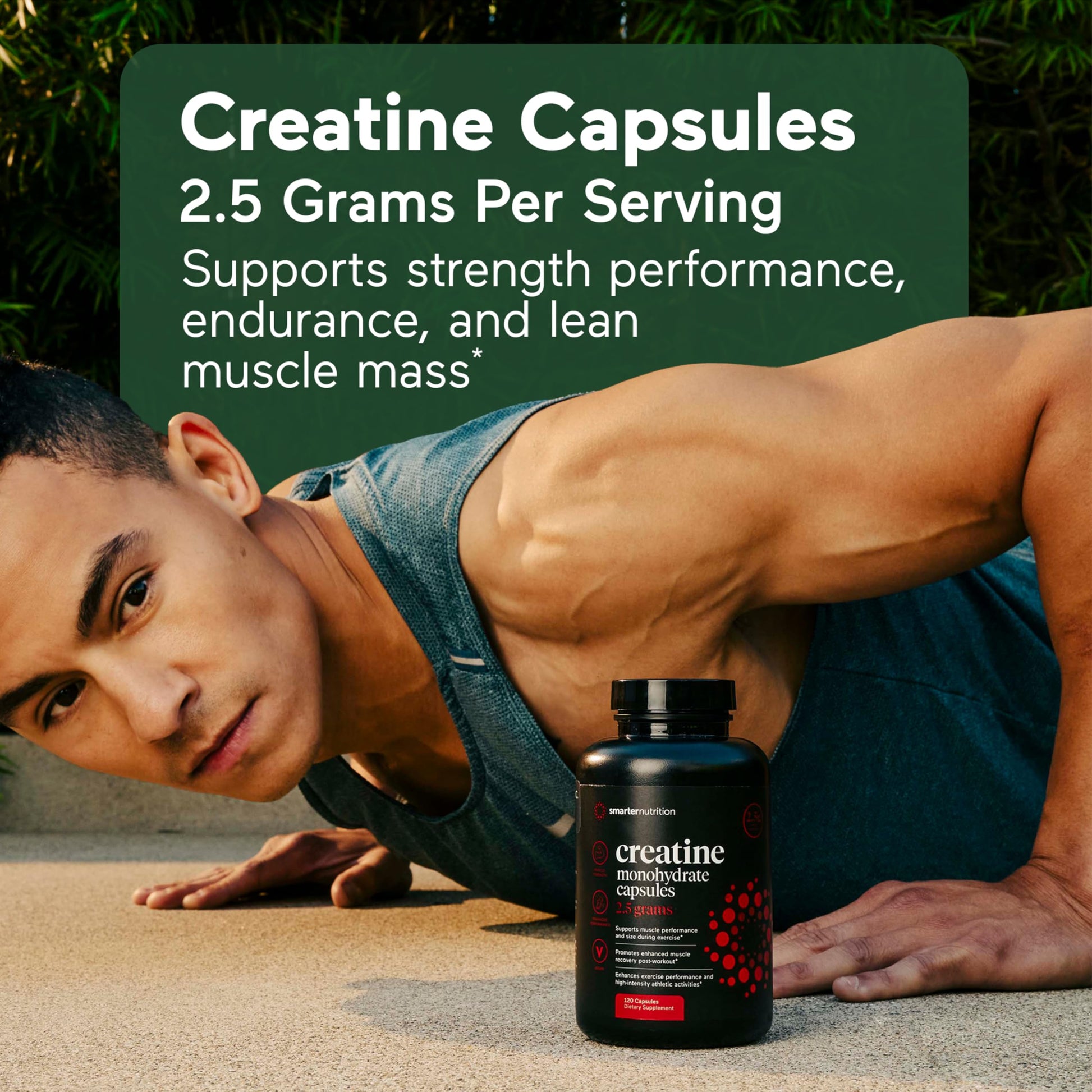 SMARTERNUTRITION Creatine Monohydrate Pills with 2500mg (2.5g) Per Serving, Vegan Capsules - Pre & Post Workout Recovery Support, Promotes Muscle Mass &. Endurance - 60 Count[30-Day Supply] SMARTERNUTRITION buy supplements canada