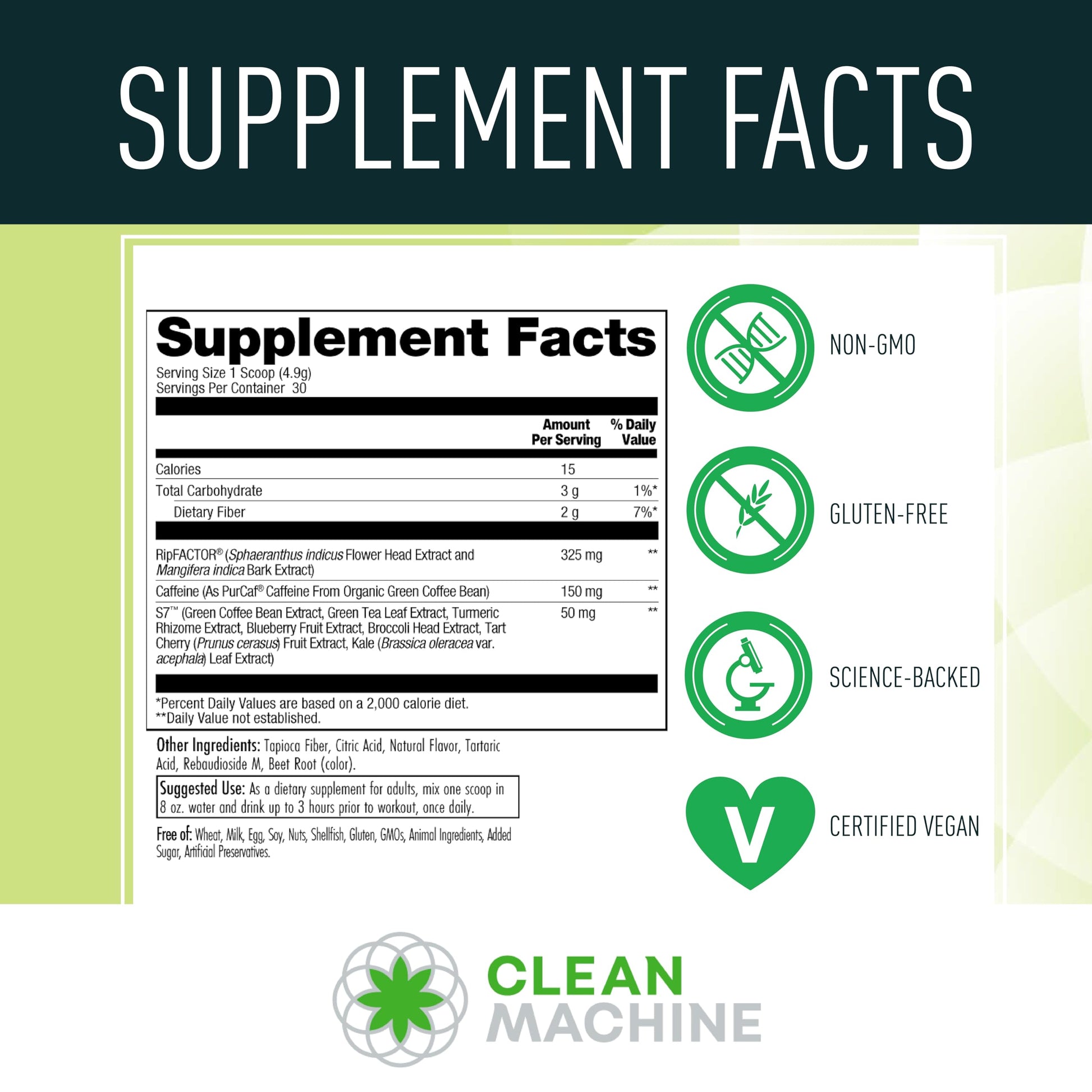 CLEAN MACHINE N10s - Plant Based Vegan Preworkout Powder - 3 Clinically Tested CLEAN MACHINE buy supplements canada