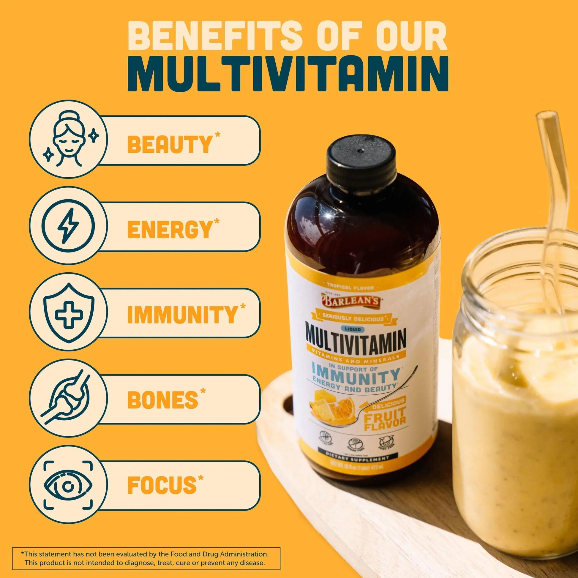 Barlean's Liquid Multivitamin for Women, Men & Kids, 21 Essential Vitamins & Minerals, Includes Biotin, B-Complex Barlean's buy supplements canada