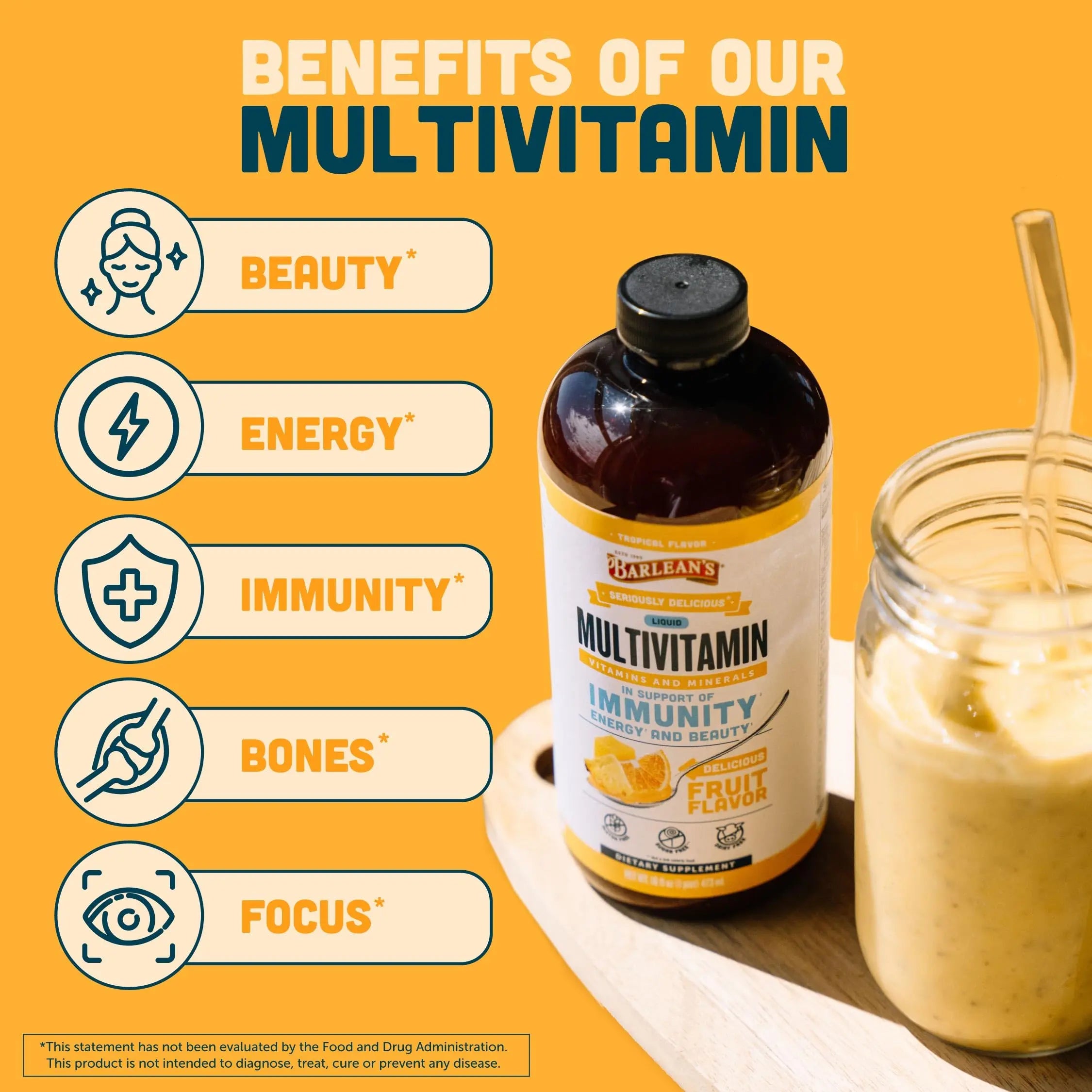 Barlean's Liquid Multivitamin for Women, Men & Kids, 21 Essential Vitamins & Minerals, Includes Biotin, B-Complex Barlean's buy supplements canada