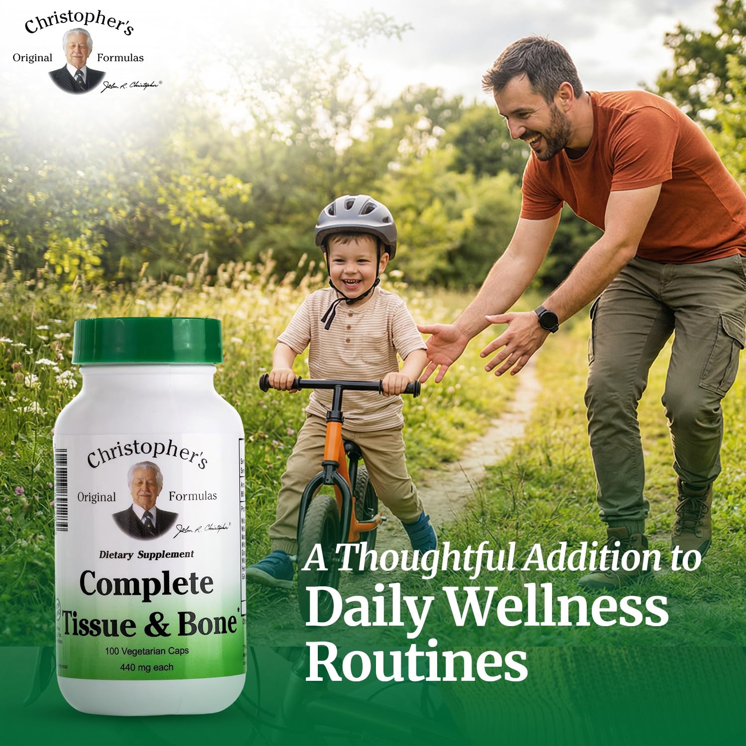 Christopher's Original Formulas Complete Tissue & Bone Formula – 100 VCaps | Herbal Support for Bones & Connective Tissue - Pack of 2 Christopher's Original Formulas buy supplements canada