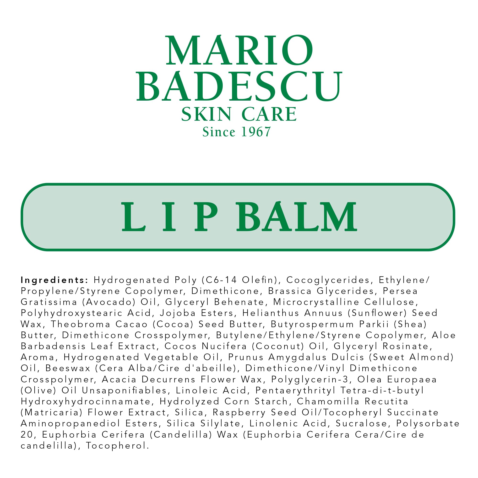 Mario Badescu Moisturizing Original Lip Balm for Dry Cracked Lips, Infused with Coconut Oil Mario Badescu buy supplements canada