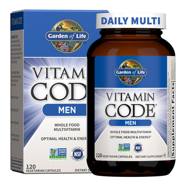 Garden of Life Vitamin Code Whole Food Multivitamin for Men - 120 Capsules, Vitamins for Men, Fruit & Veggie Blend and Probiotics for Energy Garden of Life buy supplements canada