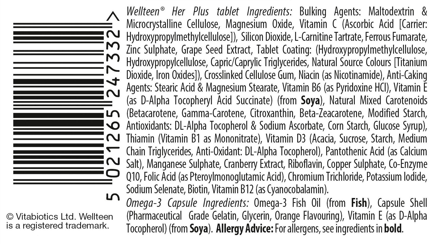 Vitabiotics Wellteen Her Plus - 56 Tablets/Capsules, 56 Count (Pack of 1) Wellteen buy supplements canada