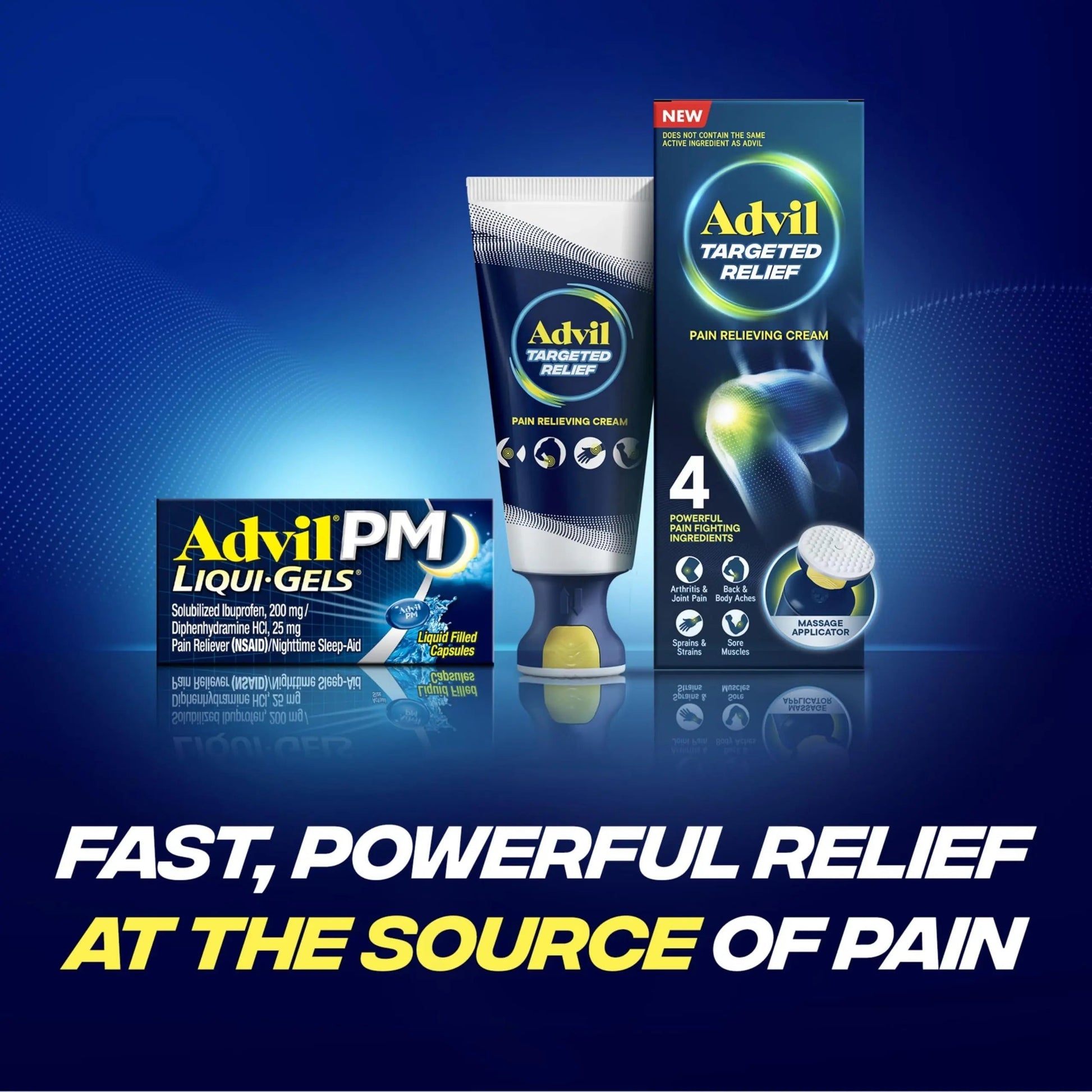 Advil PM Liqui-Gels Pain Reliever and Nighttime Sleep Aid, Pain Medicine with Ibuprofen for Pain Relief and Diphenhydramine HCL for a Sleep Aid - 2x80 Liquid Filled Capsules Advil buy supplements canada