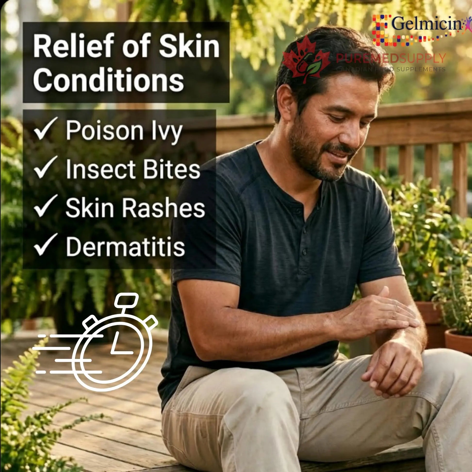 Gelmicin Cream 40g Skin Allergies, Skin Itch, Skin Rashes, Poison Ivy Relief- Contains 1.41 oz Gelmicin buy supplements canada