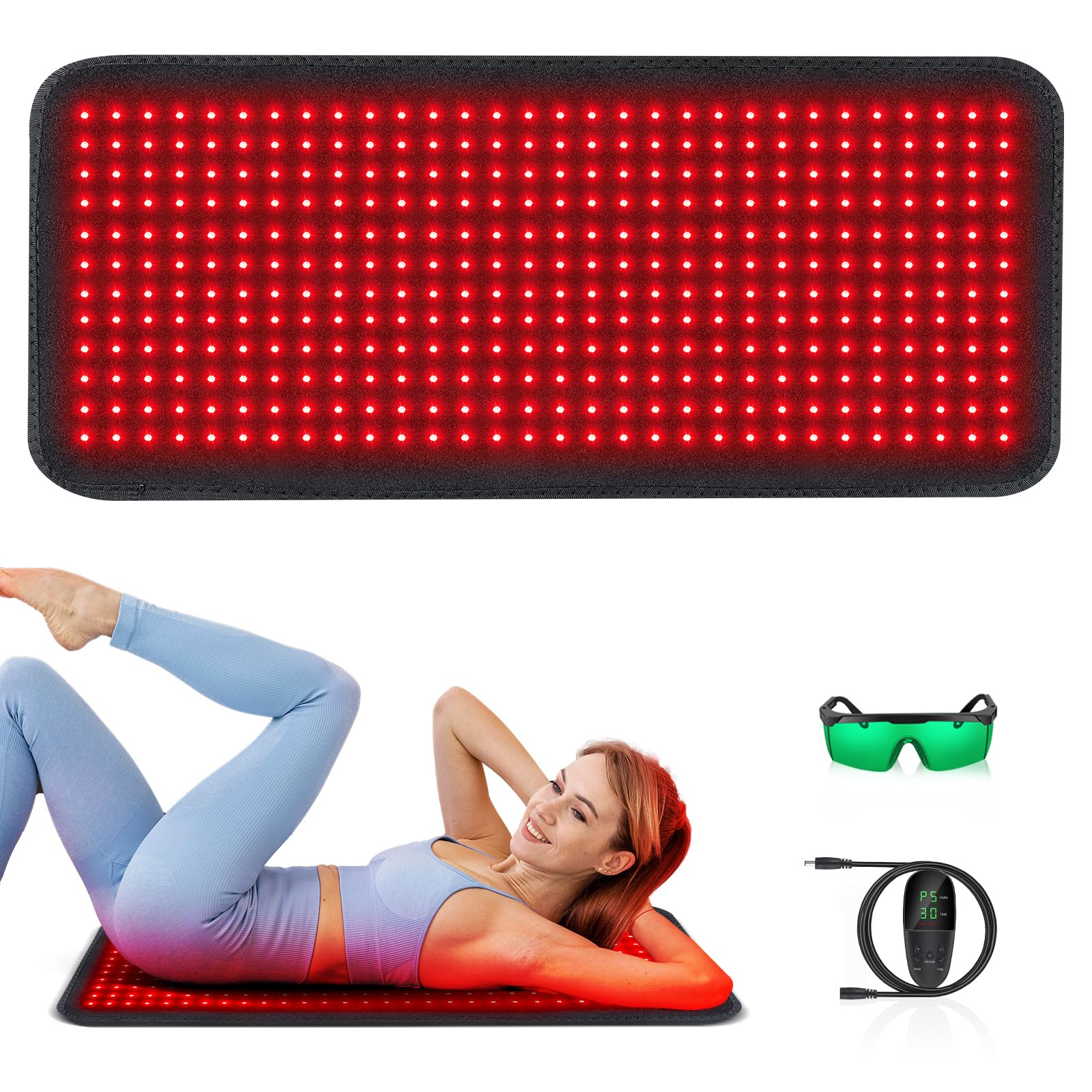 RUISQM Red Light Therapy Mat for Body - 360 LEDs Large Red & Infrared Light Therapy Pad Blanket RUISQM buy supplements canada