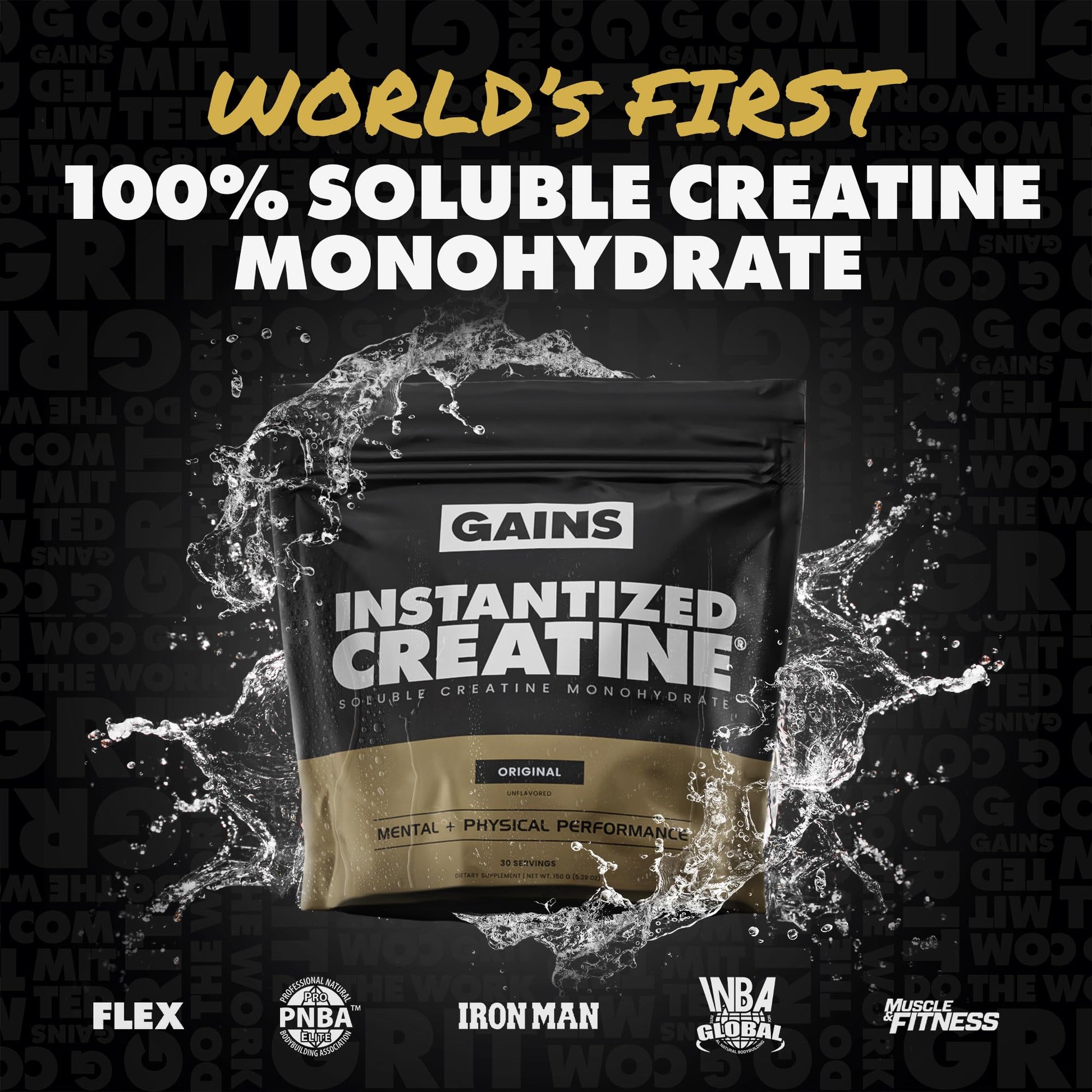 Gains in Bulk Instantized Creatine Monohydrate for Women and Men, Soluble Creatine Powder, Supports Muscle Building, Strength and Performance, Bodybuilding Supplements, Unflavored, 30 Servings GAINS IN BULK GAINSINBULK.COM buy supplements canada