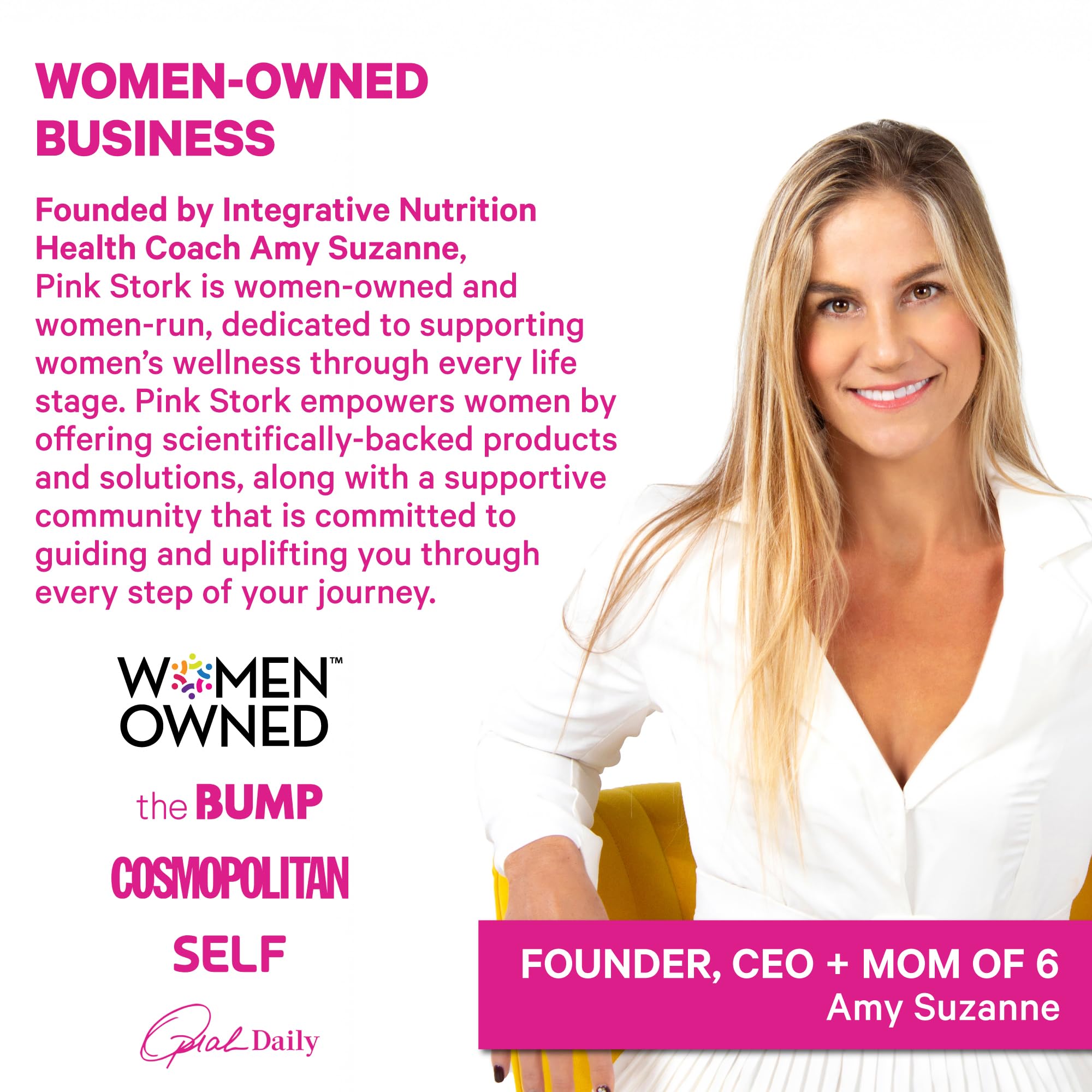 Pink Stork Premium Fertility Gummies | Fertility Supplements for Women with CoQ10, Myo-Inositol + Prenatal Vitamins | Conception Support | Hormone Balance for Women, Ovarian Care - 60 Gummies Pink Stork buy supplements canada