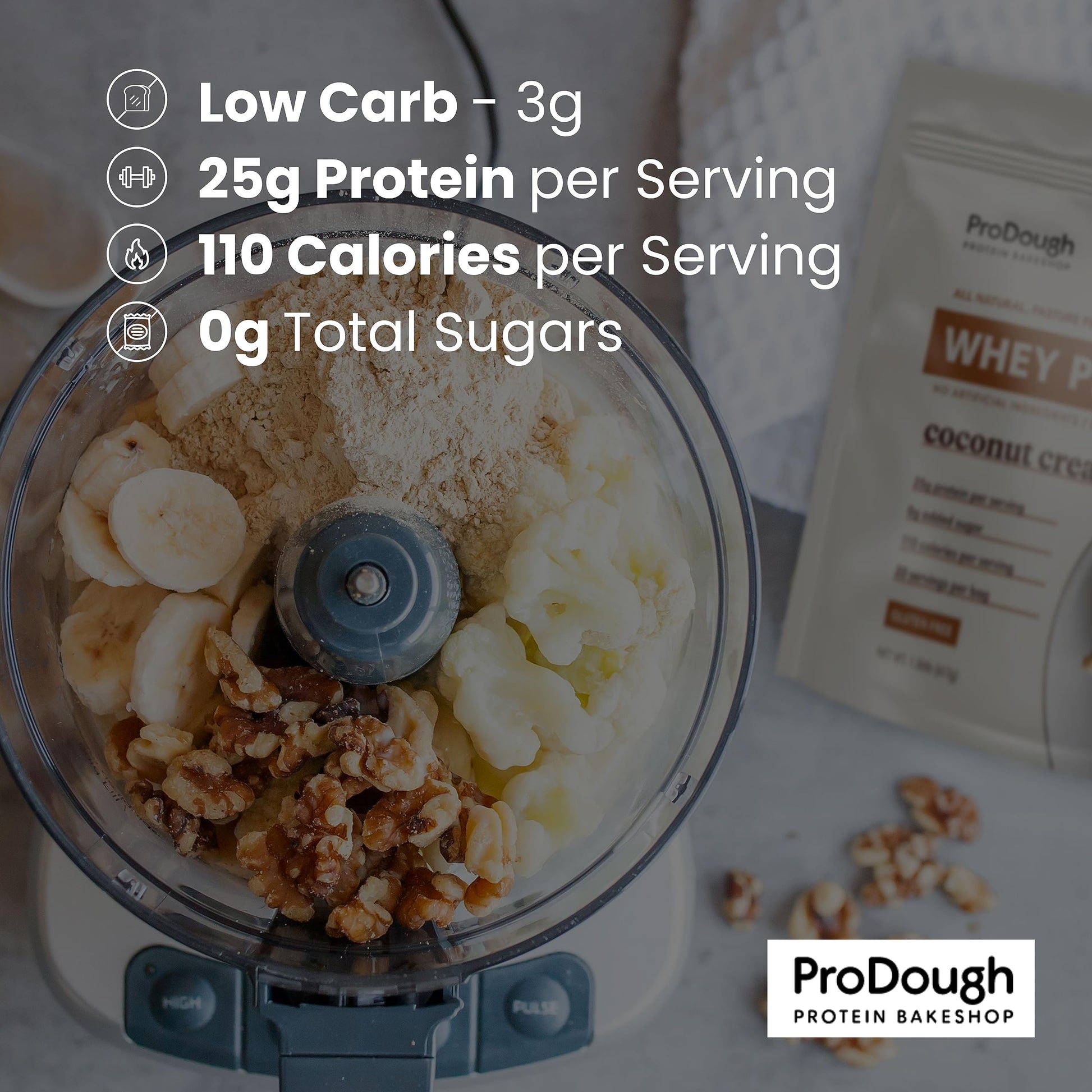 ProDough Gourmet Whey Isolate Hydrolized Protein Powder for Shake Mix- Easy Digest ProDough Protein Bakeshop buy supplements canada