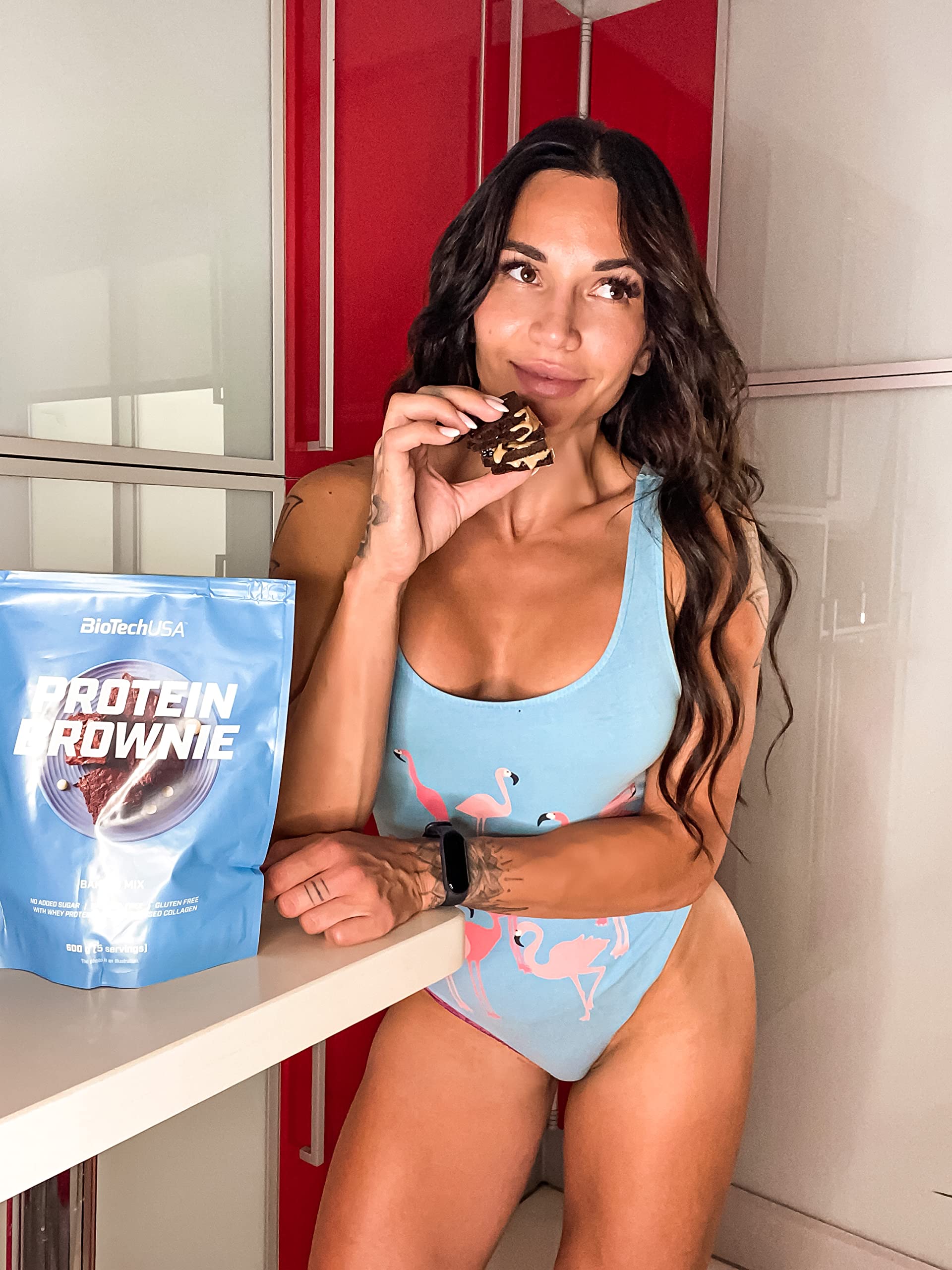 BioTechUSA Protein Brownie, Baking Mix with Collagen, whey proteins and sweeteners. 600 g, Chocolate BioTechUSA buy supplements canada