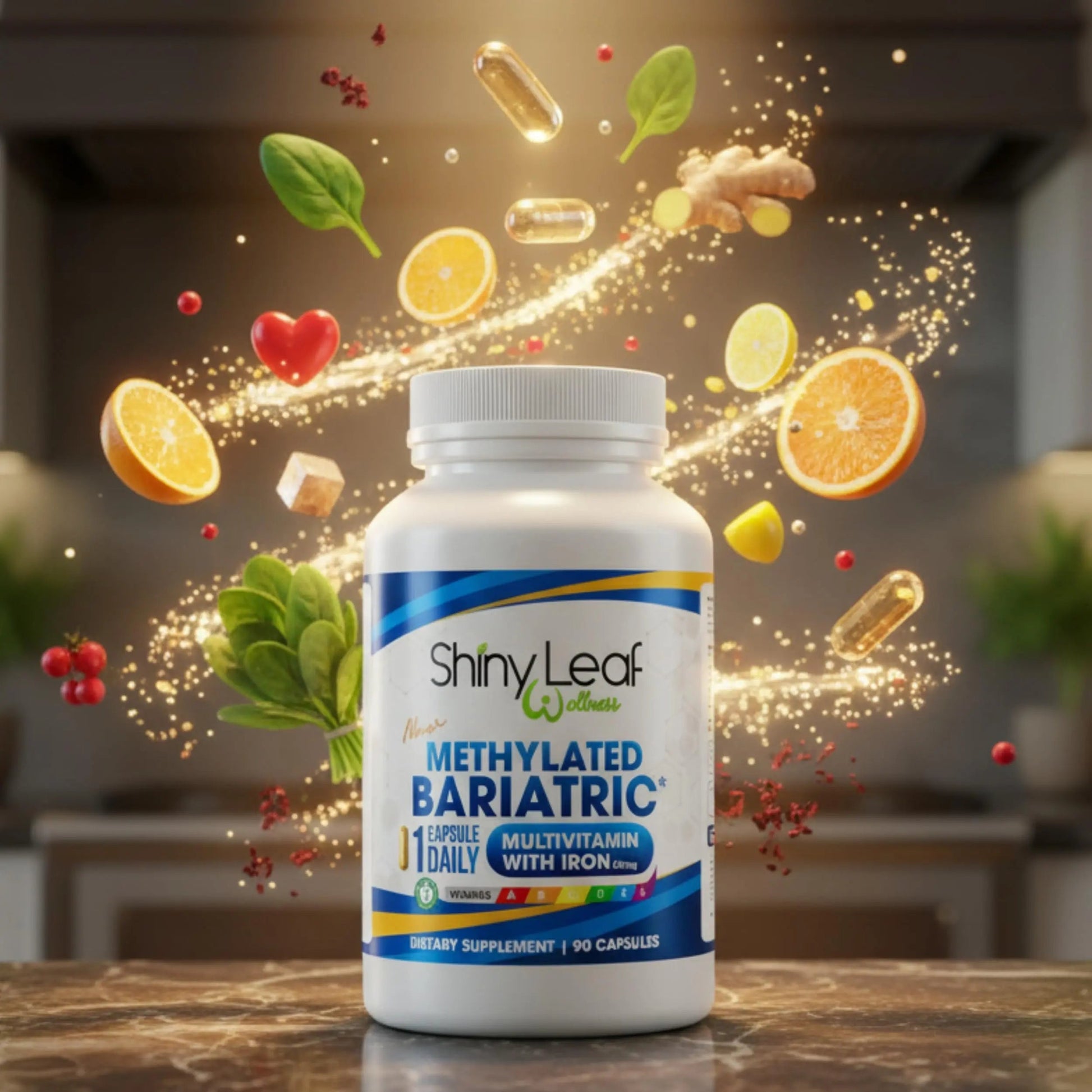 Shiny Leaf Methylated Bariatric Multivitamin with Iron 45mg – Once Daily Capsule, Made in USA, ASMBS Compliant Bariatric Vitamins Shiny Leaf buy supplements canada