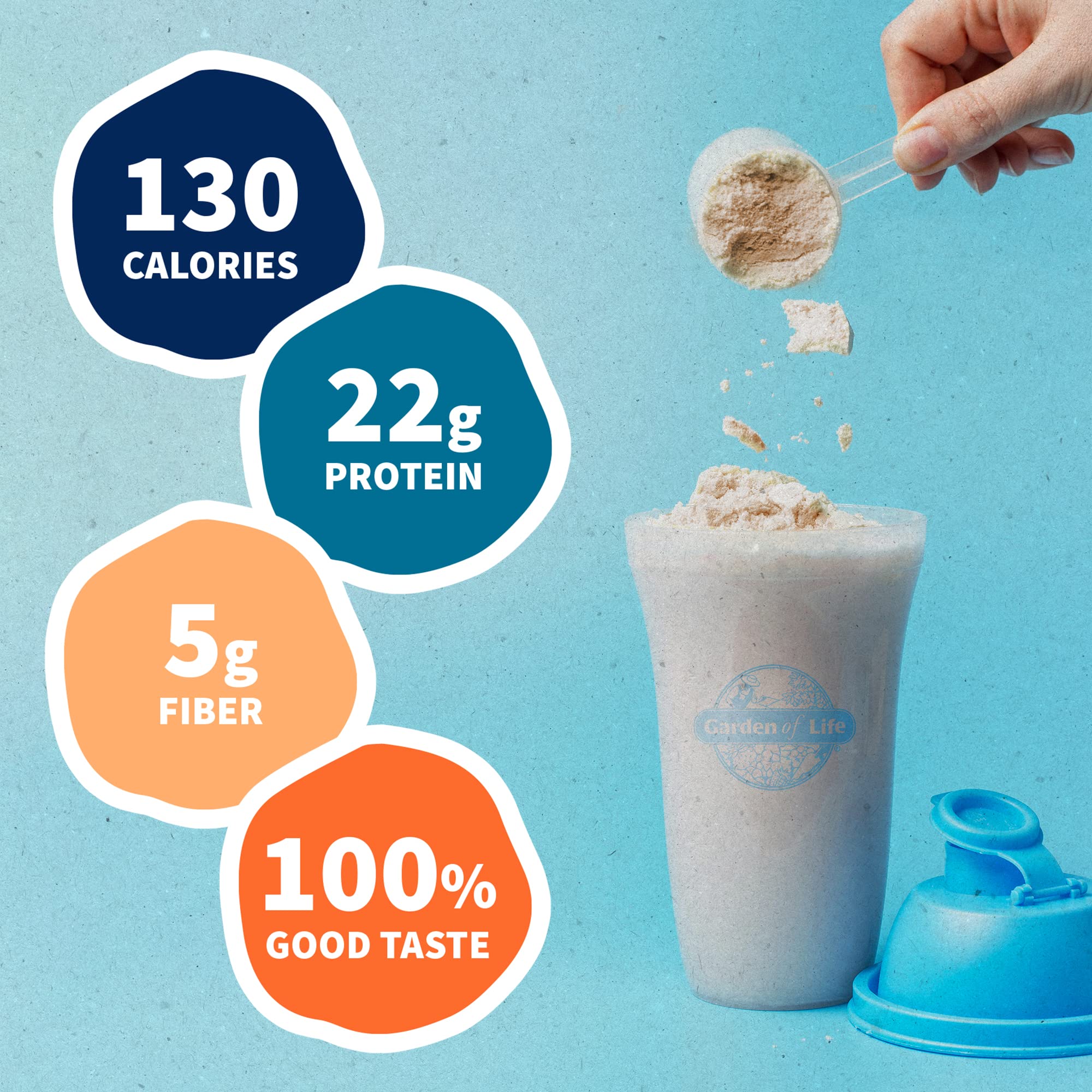 Organic Vegan Vanilla Protein Powder - Garden of Life – 22g Complete Plant Based Raw Garden of Life buy supplements canada