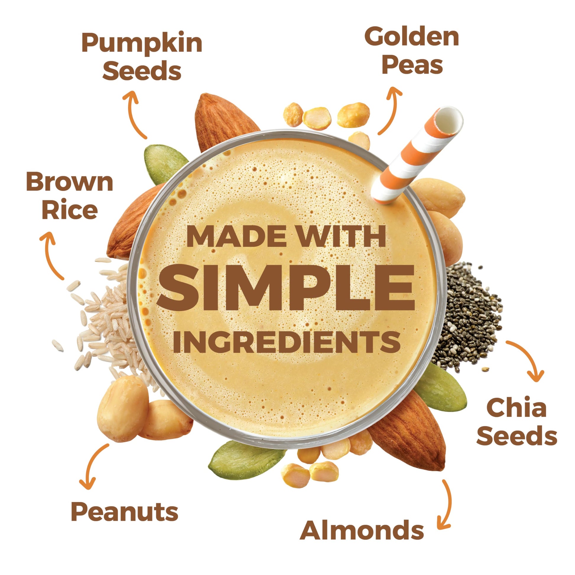 Orgain Organic Simple Vegan Protein Powder, Peanut Butter - 20g Plant Based Protein, With less Ingredients, No Artificial Sweeteners, Gluten Free, No Dairy or Lactose, 1.25 lb (Packaging May Vary) Orgain buy supplements canada
