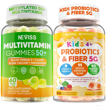 NEVISS Multivitamin for Men & Probiotics for Kids Teen + Veggie & Fruit Fiber Gummies NEVISS buy supplements canada