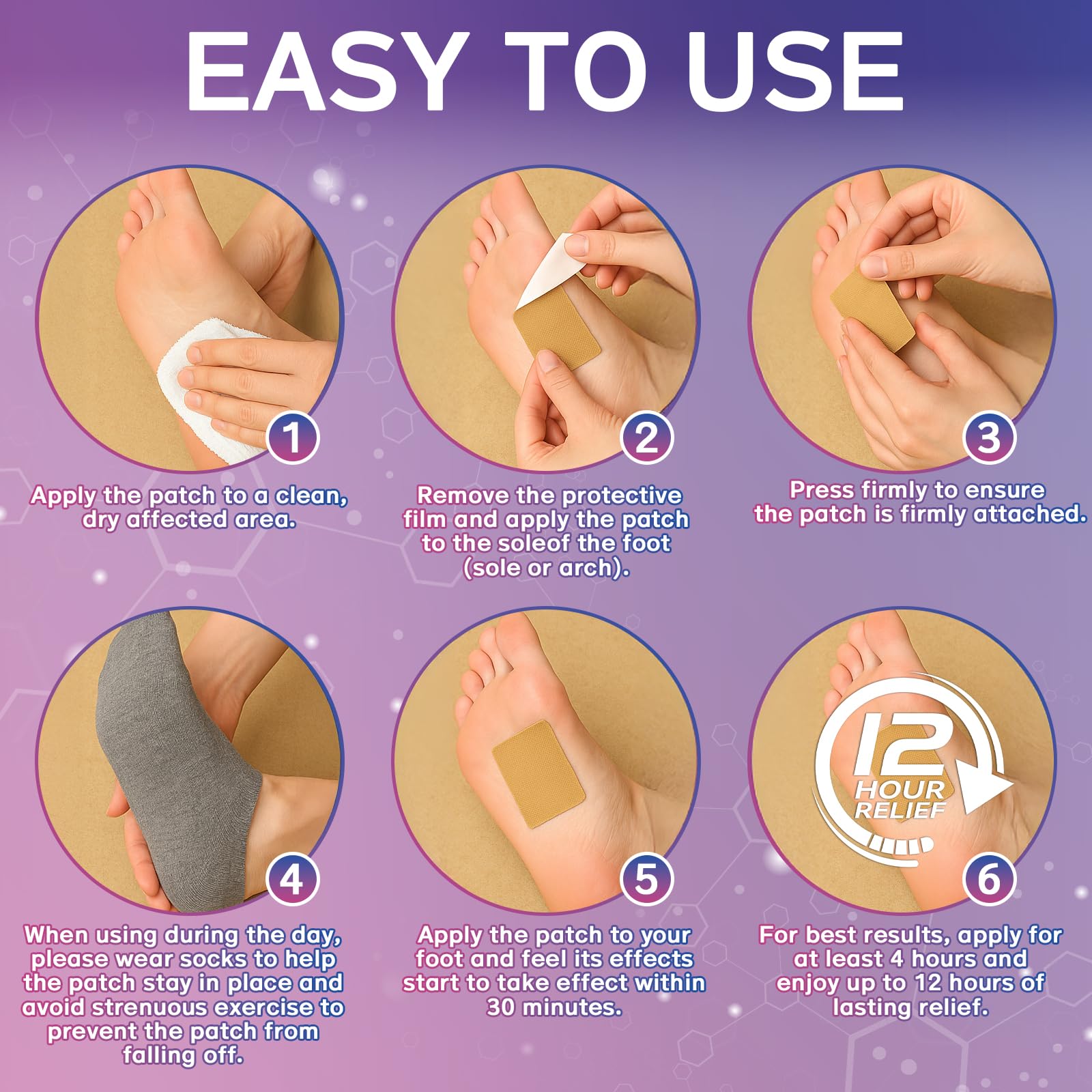 Mosconly Plantar Fasciitis Relief 14 Pcs, Natural Heel Discomfort Relief for Plantar Fasciitis, 12 Hour Maximum Strength Deep Hot, Soothing of Joint Soreness for Heel Discomfort Mosconly buy supplements canada