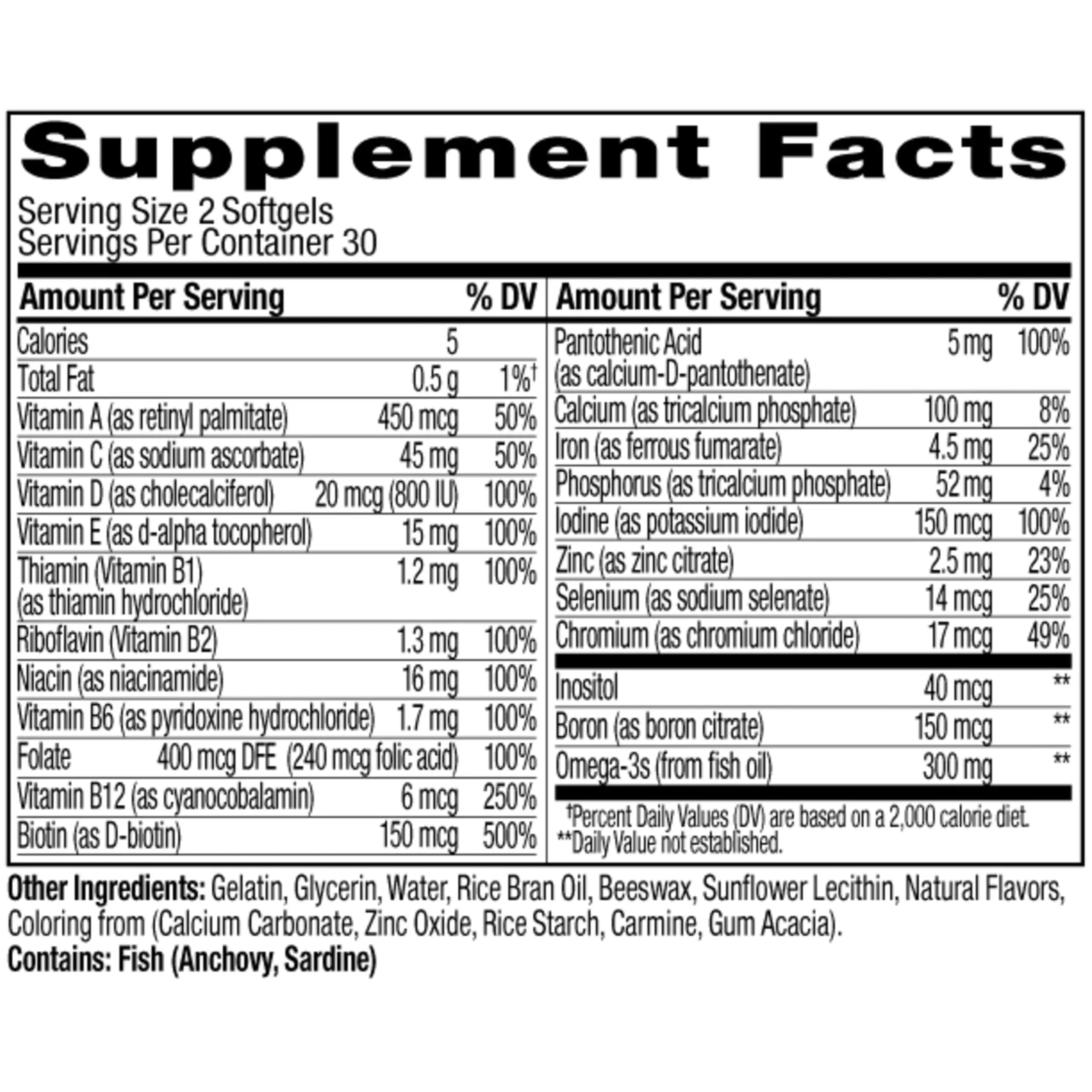 OLLY Ultra Women's Multi Softgels, Overall Health and Immune Support, Omega-3s, Iron, Vitamins A, D, C, E, B12, Daily Multivitamin OLLY buy supplements canada