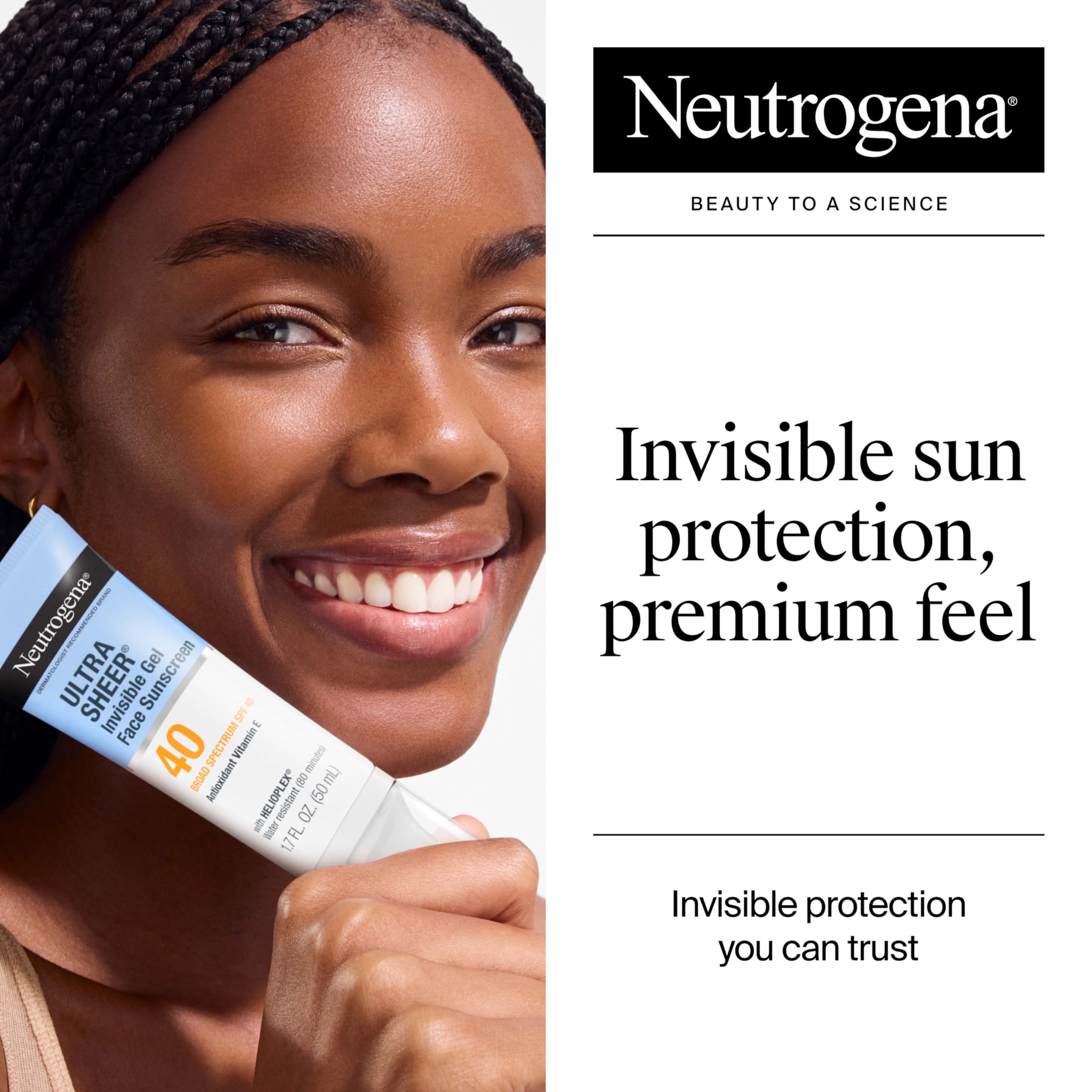 Neutrogena Ultra Sheer Invisible Gel Face Sunscreen SPF 40, Facial Sunscreen & Moisturizer Neutrogena buy supplements canada