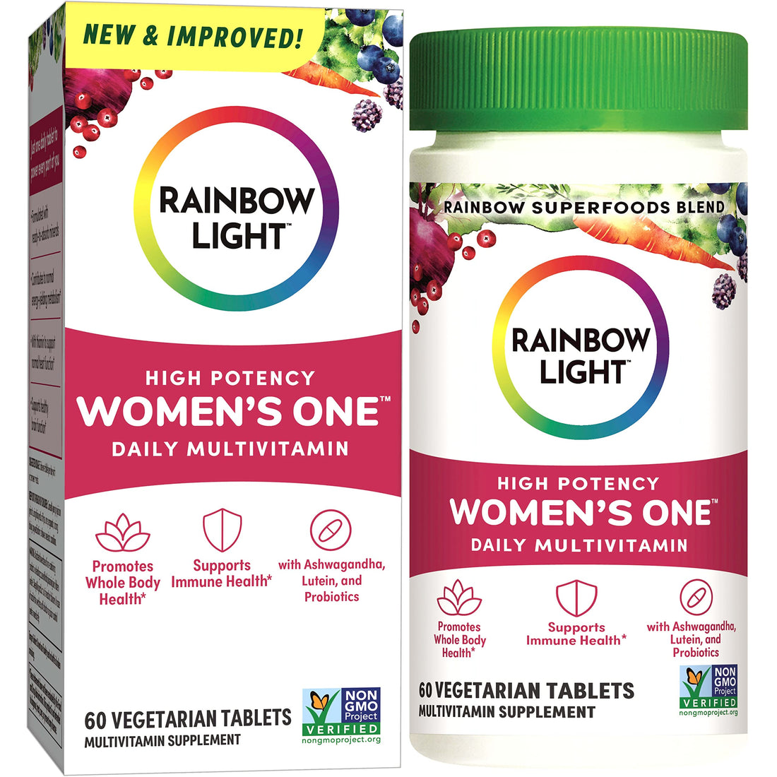 Rainbow Light Womens One High-Potency Daily Multivitamin, Womens Multivitamin Provide Rainbow Light buy supplements canada