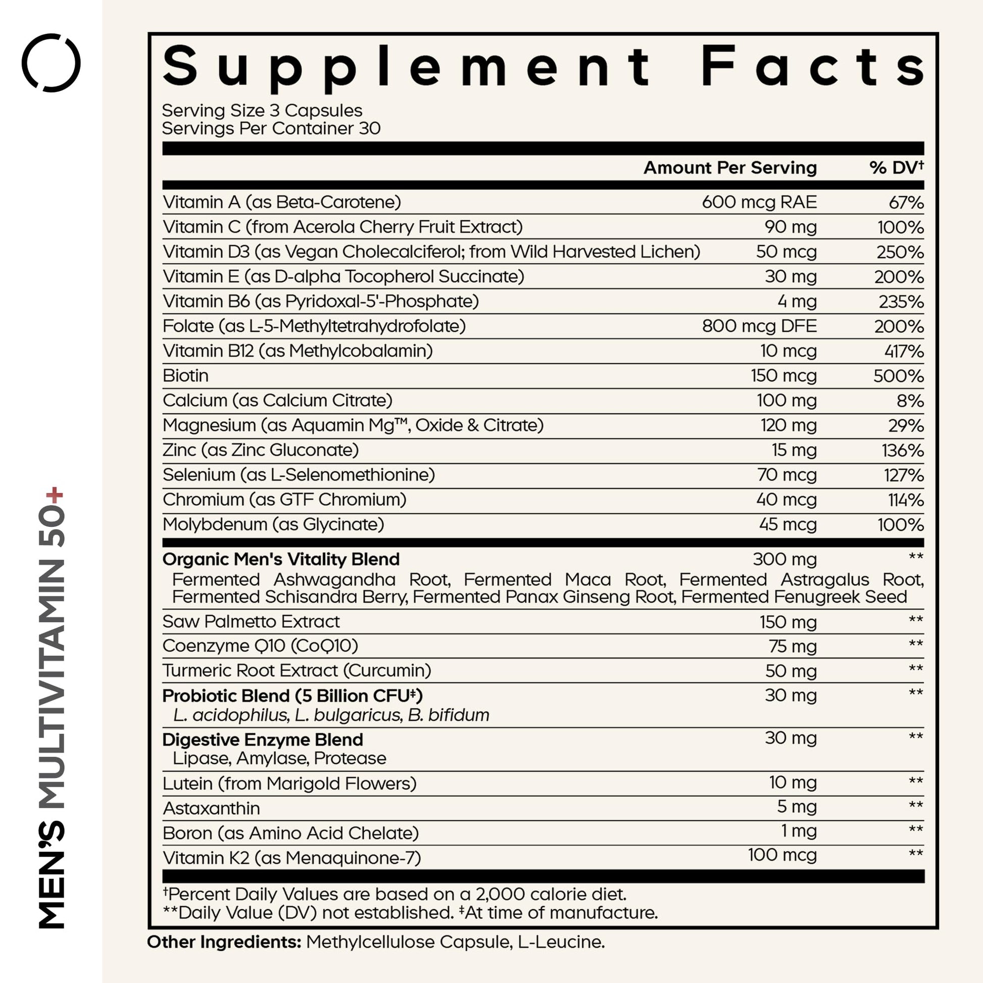 Codeage Men's Multivitamin 50+ Supplement - Essential Vitamins for Men Over 50 Years Old, Minerals, CoQ10, Turmeric, Saw Palmetto, Maca, Panax Ginseng, Probiotics & Botanicals - Non-GMO - 90 Capsules Codeage buy supplements canada