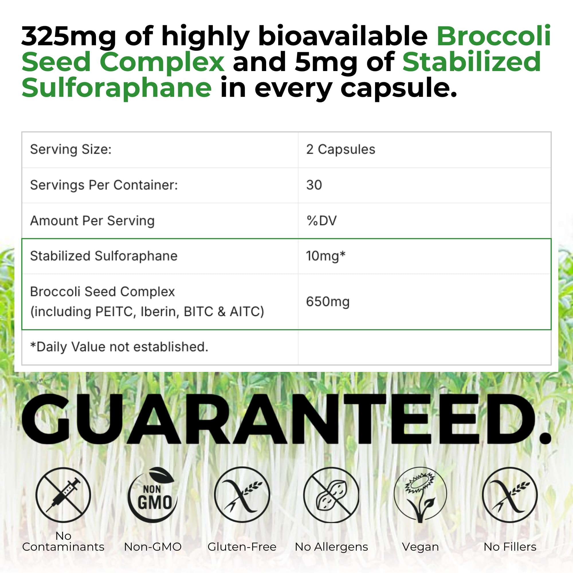 BrocElite Mara Labs Plus | Stabilized Broccoli Sulforaphane Supplement | Glyphosate Residue Free Certified – Third-Party Tested | 60 Vegan Capsules BrocElite buy supplements canada