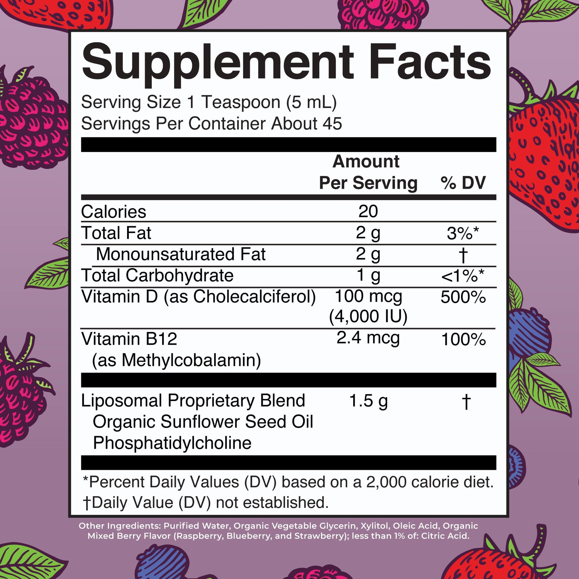 MaryRuth Organics Megadose Vitamin D3 Liposomal | Vitamin D 4000 IU | Ultra Absorption | Immune Support for Adults | Bone Health | VIT D3 | Vegan | Sugar Free | Gluten Free | Non-GMO | 45 Servings MARYRUTH'S buy supplements canada