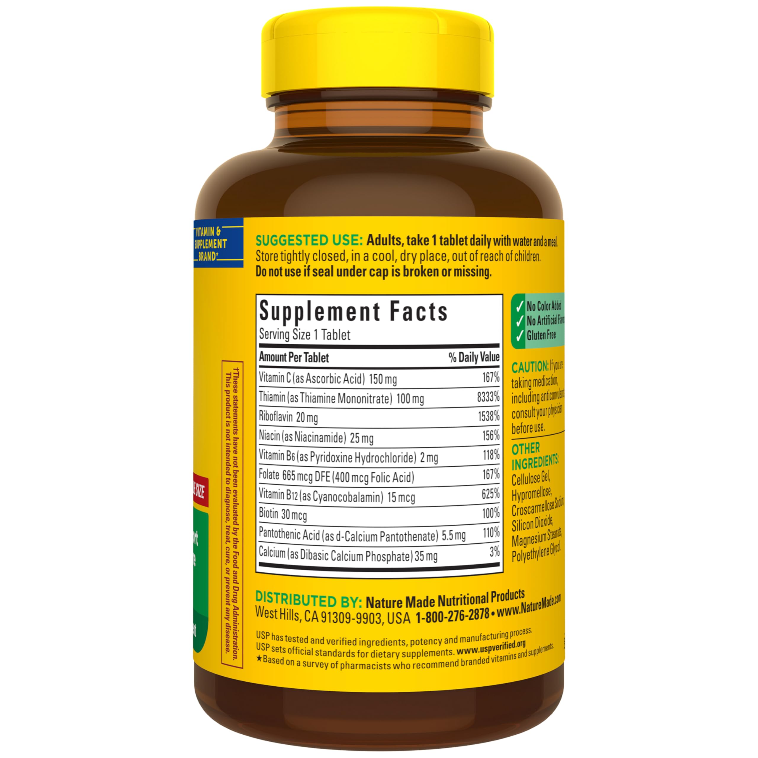 Nature Made Super B Complex with Vitamin C & Folic Acid, B Complex Vitamins for Women and Men, Dietary Supplement Nature Made buy supplements canada