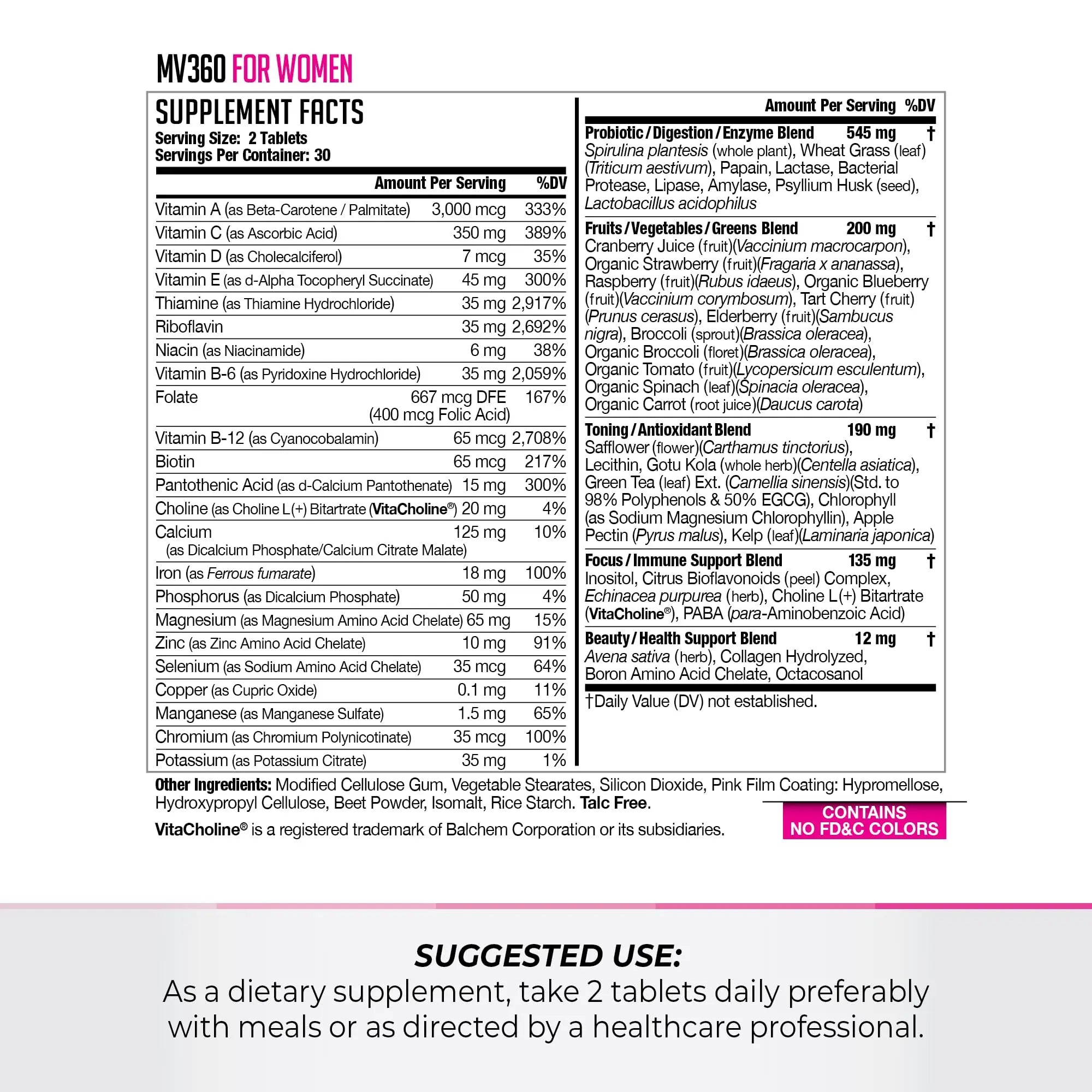 FitLife Brands Women's Nutrition MV360, 5-in-1 Complete Multivitamin with Essential Vitamins for Energy, Digestion, Toning, Immune Support FitLife Brands buy supplements canada