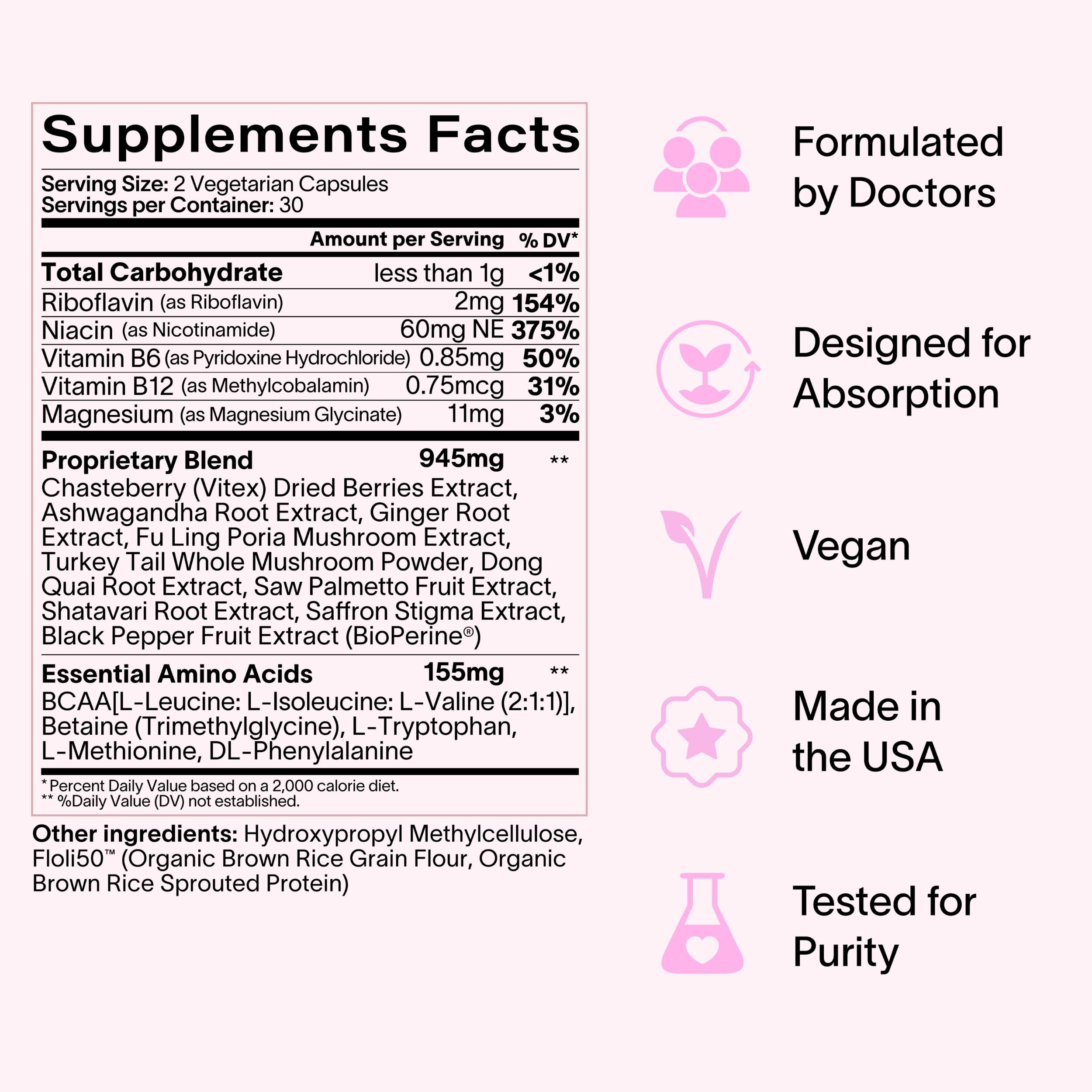 Ladywell Daily Hormone Balance Capsules | Natural Cycle Support for Women | Supports Mood, Bloating, Cramps, Skin Health & Cravings | with Chasteberry, B Vitamins, Ashwagandha, Saffron & More | 60 Ct Ladywell buy supplements canada