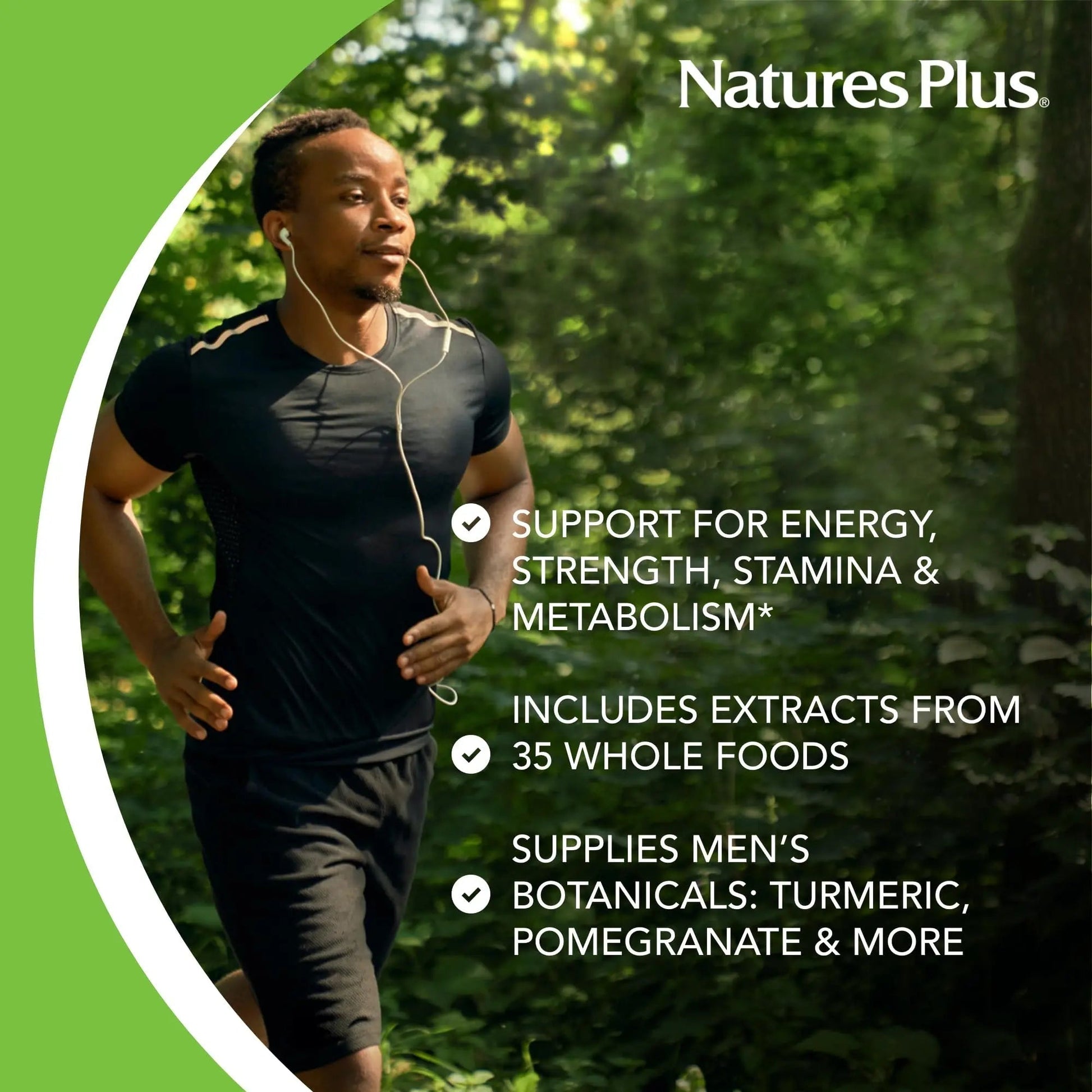 NaturesPlus Source of Life Garden Men’s Once Daily Multivitamin - 30 Tablets - Supports Energy & Stamina Nature's Plus buy supplements canada