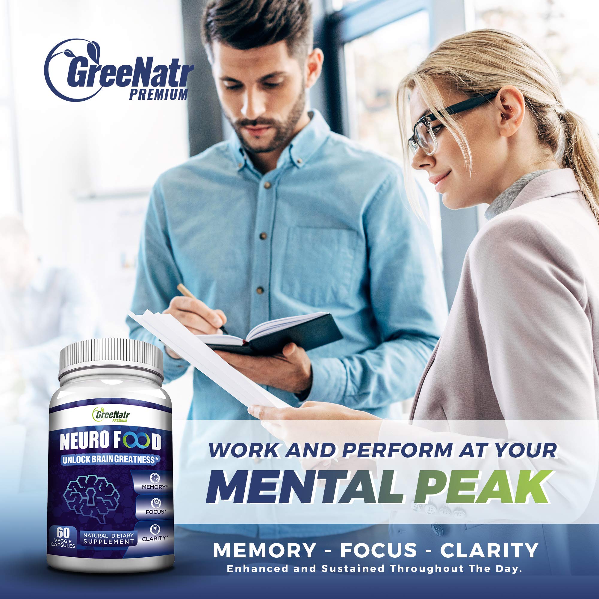GreeNatr Brain Supplement with B12 Vitamin for Enhanced Memory, Energy, Focus, and Clarity GreeNatr buy supplements canada